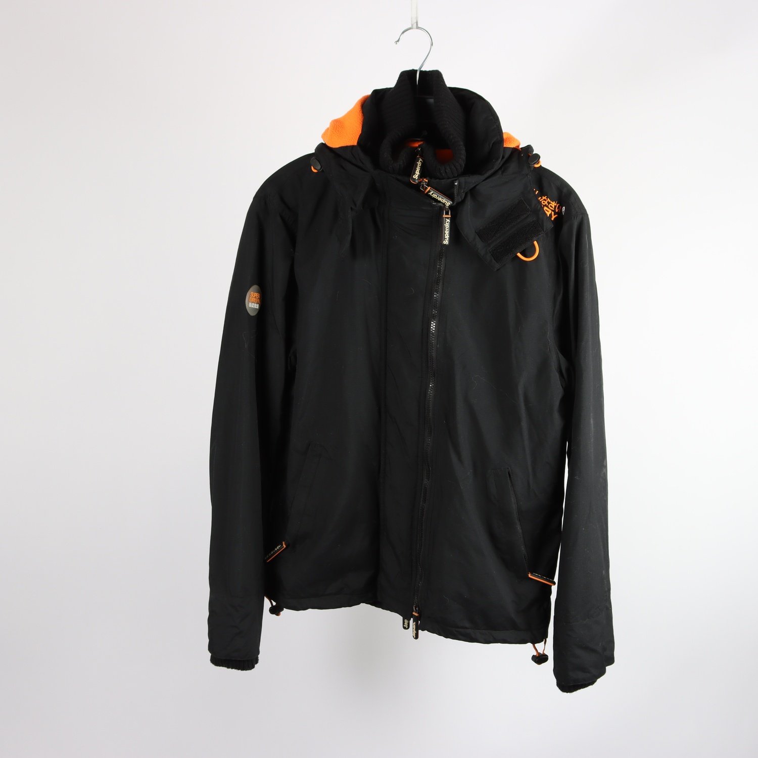 Jacka, Superdry, svart, tripple zip, stl. M
