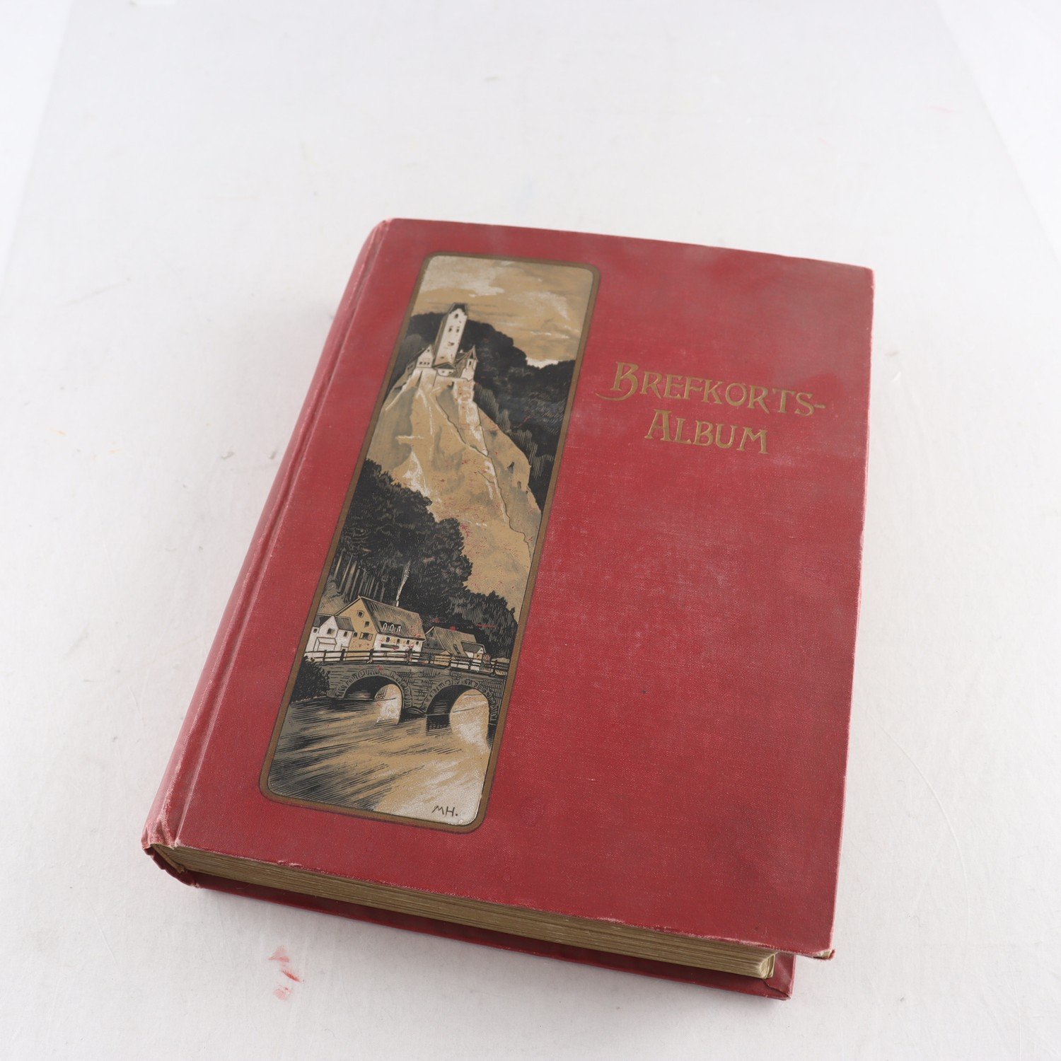 Brefkortsalbum, daterat 1901, jugendstil