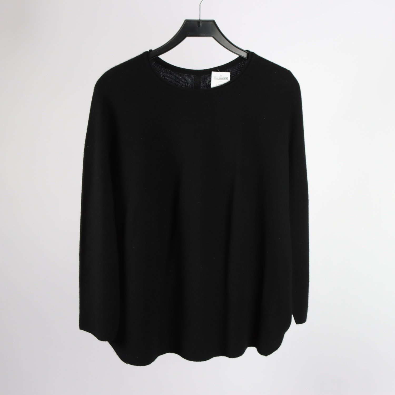Stickad tröja, Made inMongolia, svart, 100% kashmir, stl. ca M/L