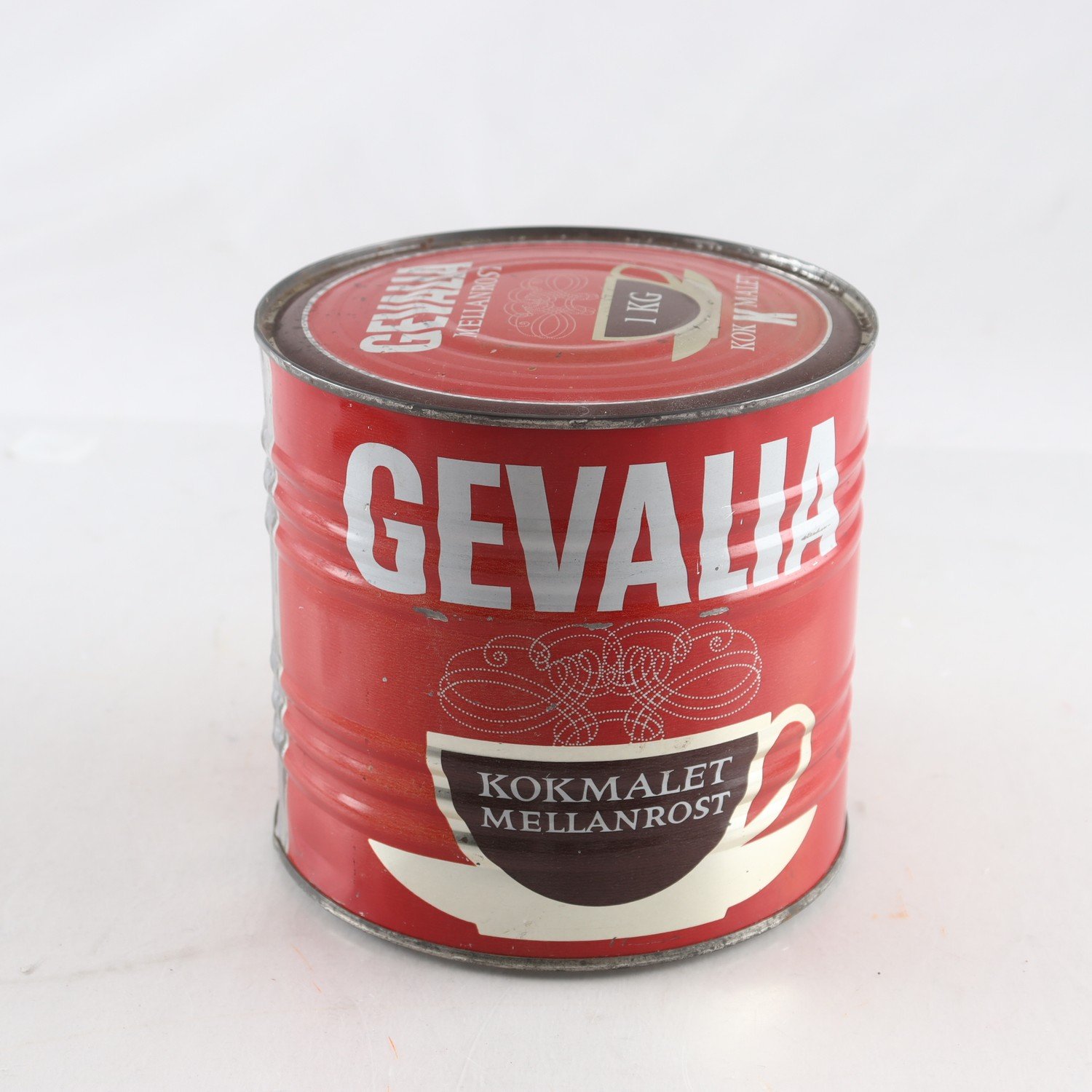 Kaffeburk, Gevalia, kokmalet oöppnad.