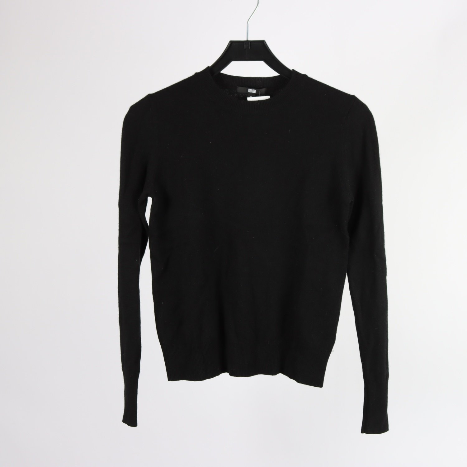 Stickad tröja, Uniqlo, svart, 100 % kashmir, stl. XS