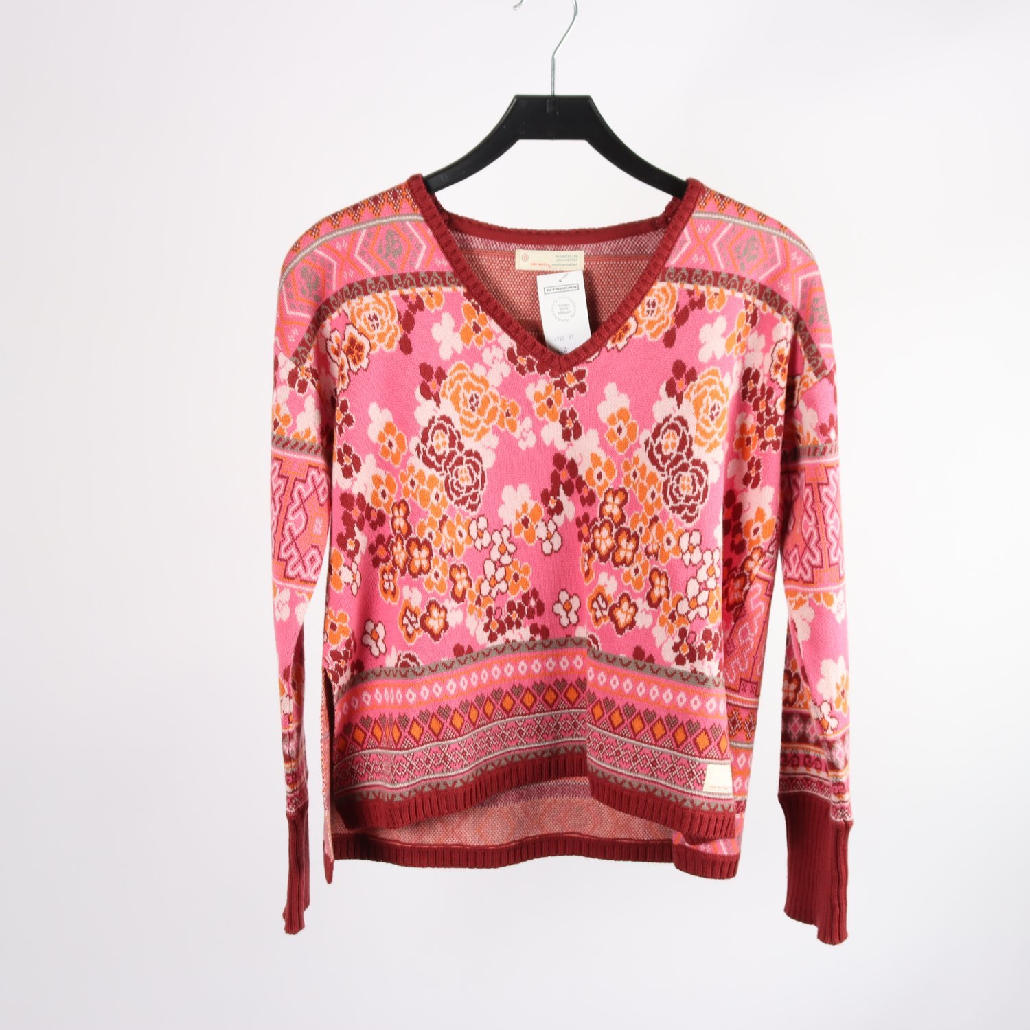 Tröja, Odd Molly, rosa, mönstrad, 100% bomull, stl. 0 (XS)