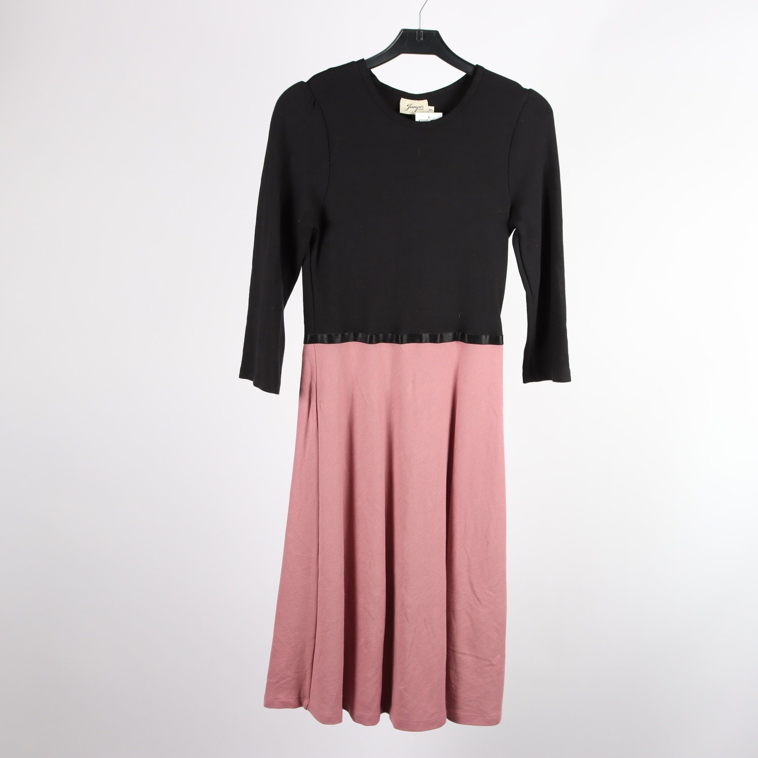 Klänning, Jumperfabriken, svart, rosa, stl. XS