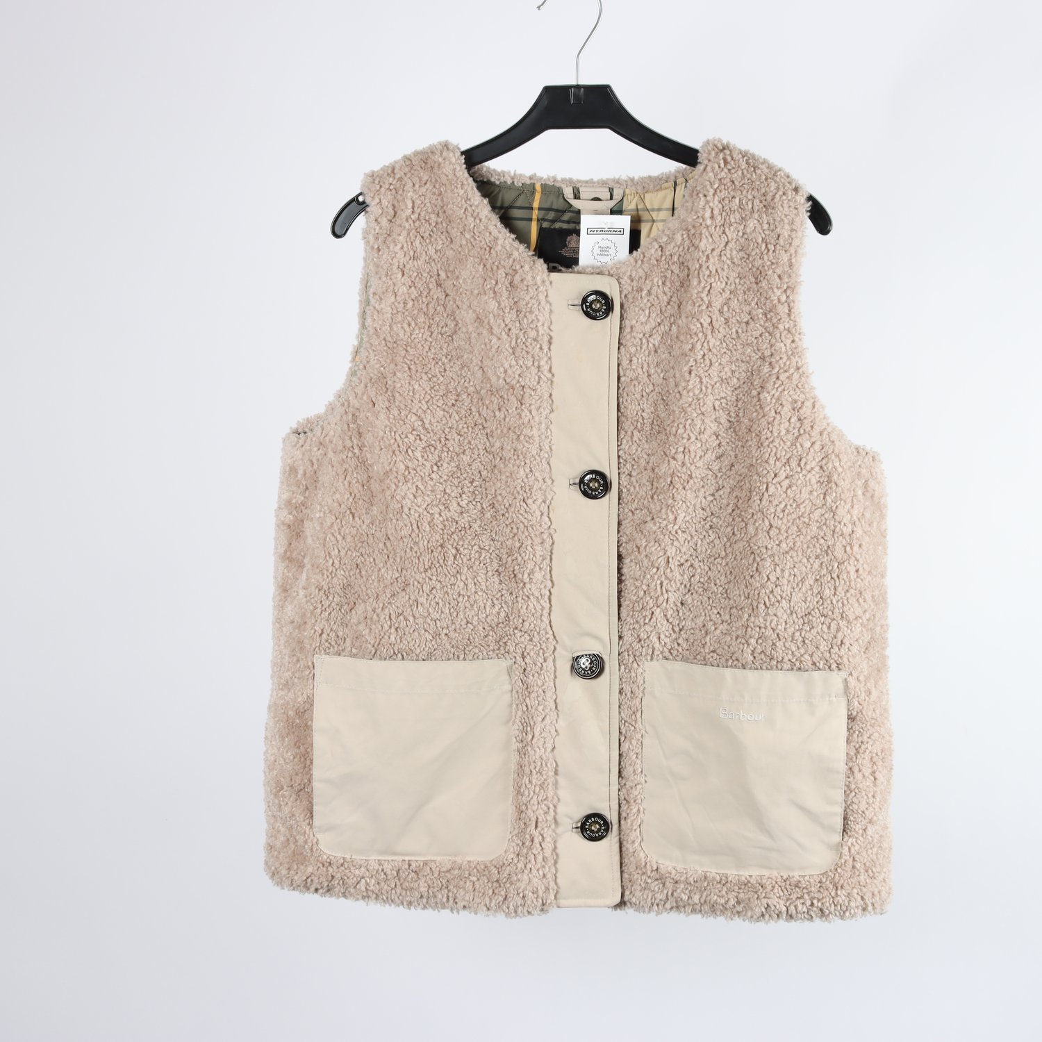 Väst, Barbour, teddy, beige, stl. 40