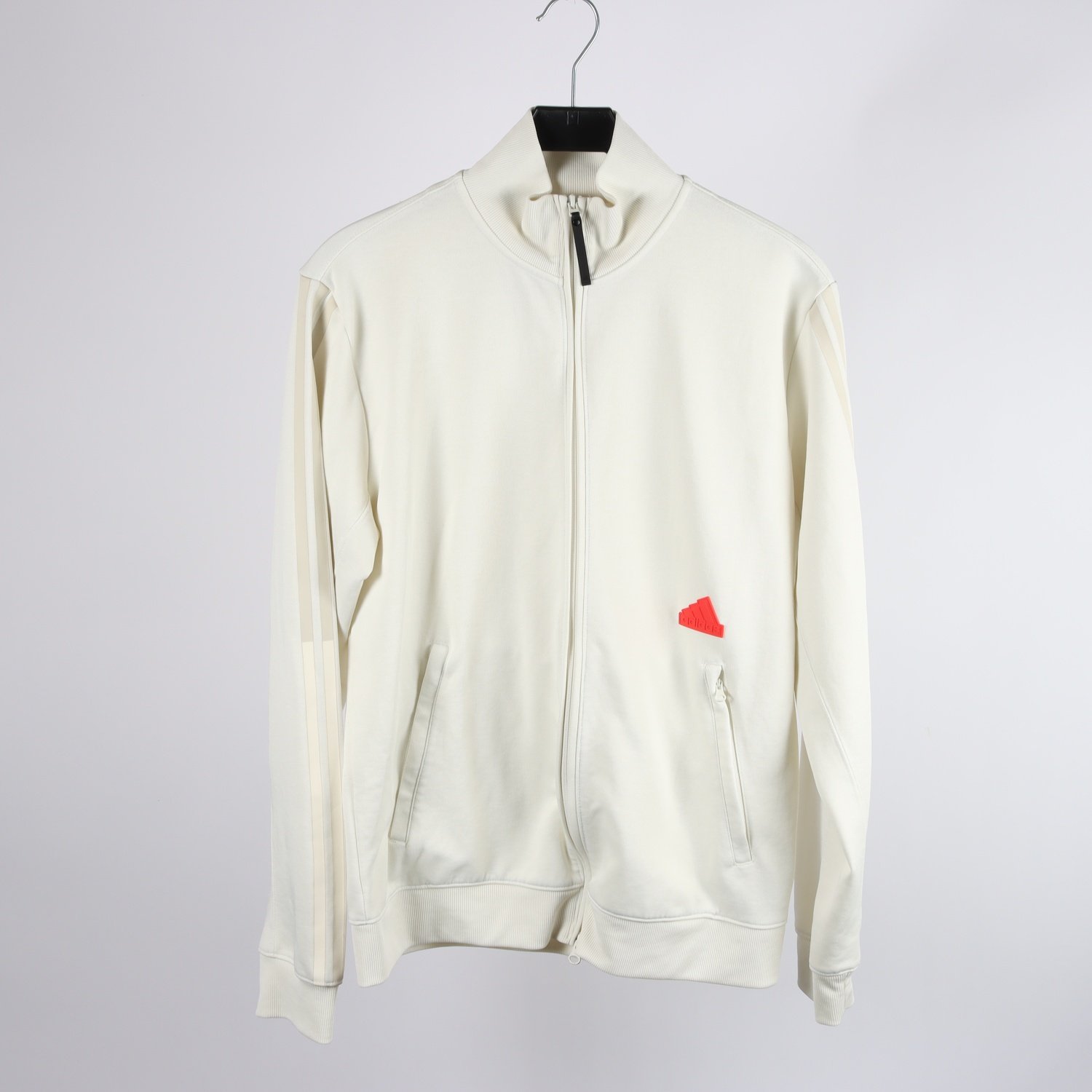 Zip sweatshirt, Adidas, offwhite, stl. L