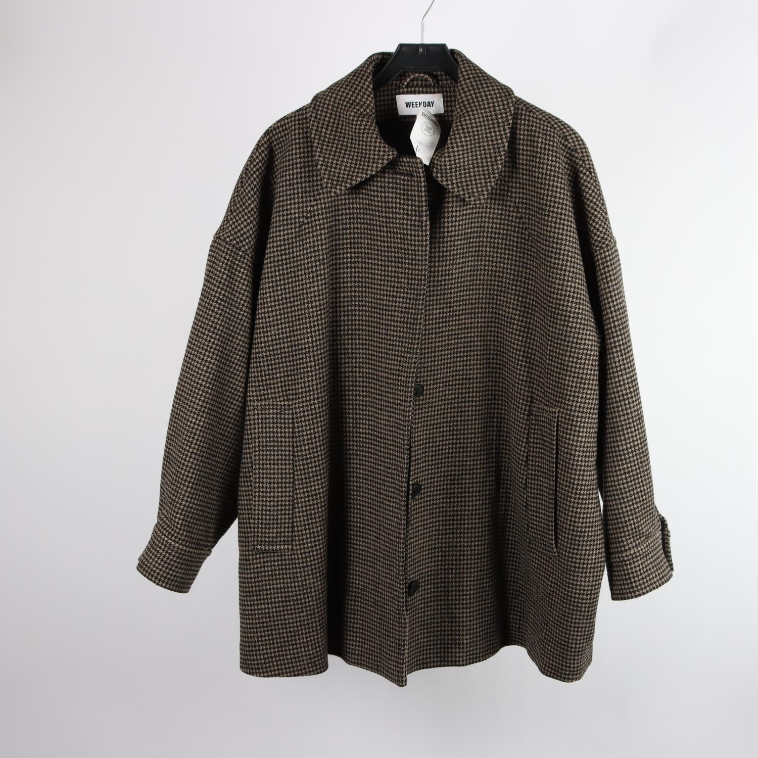 Kappa, Weekend, svart, beige, mönstrad, 54 % ull, stl. L