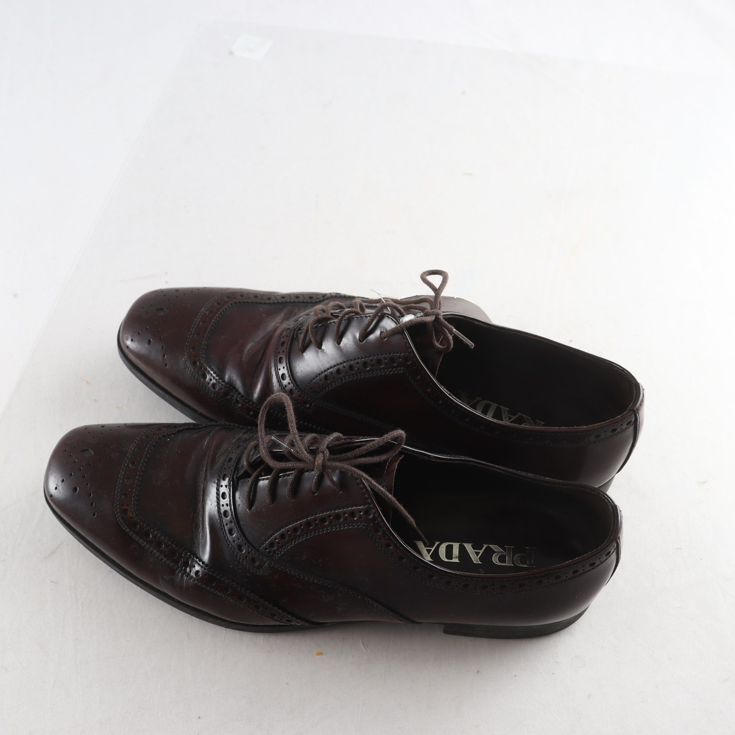 Sko, Prada, läder, stl. 41