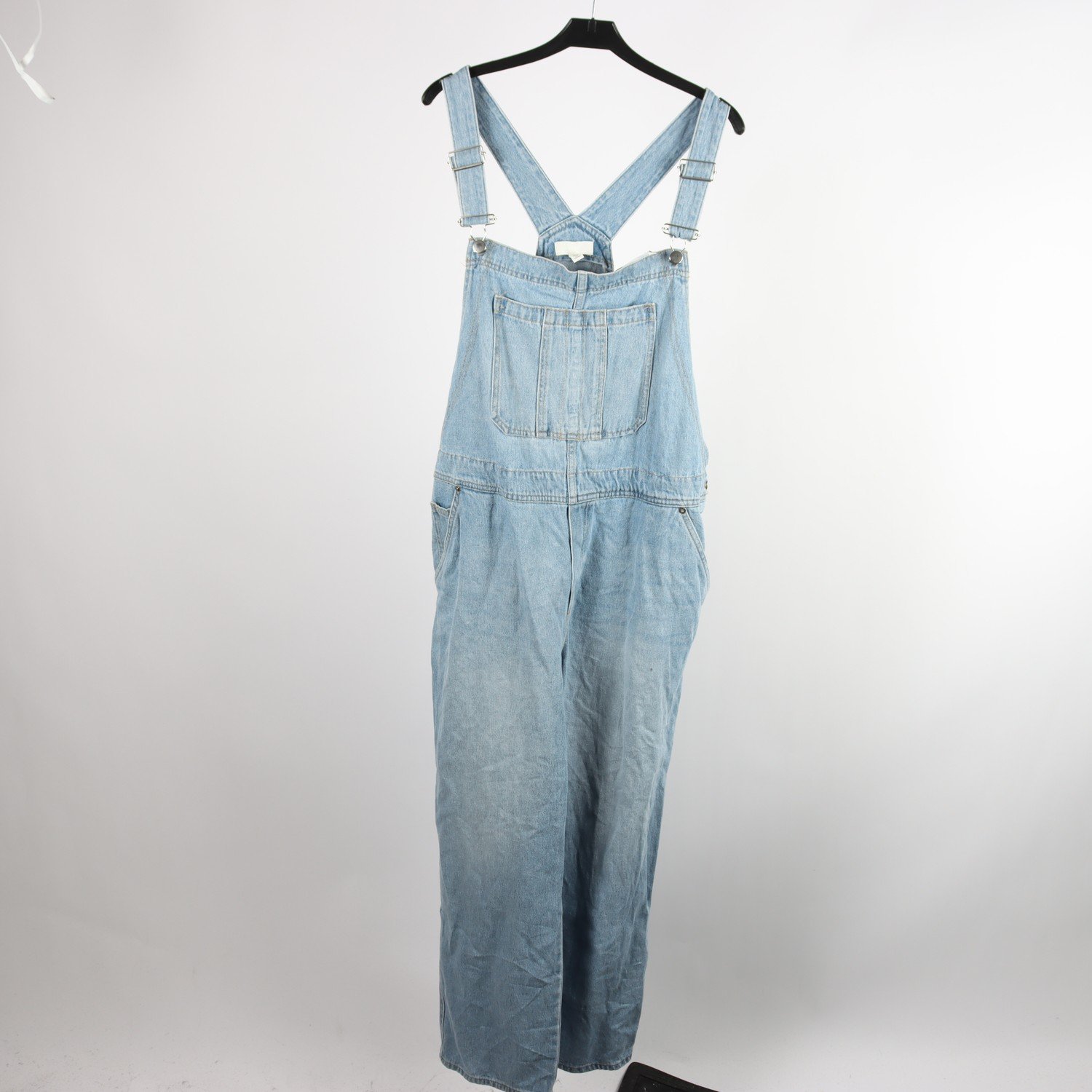 Hängselbyxor, H&M, blå, stl. XL