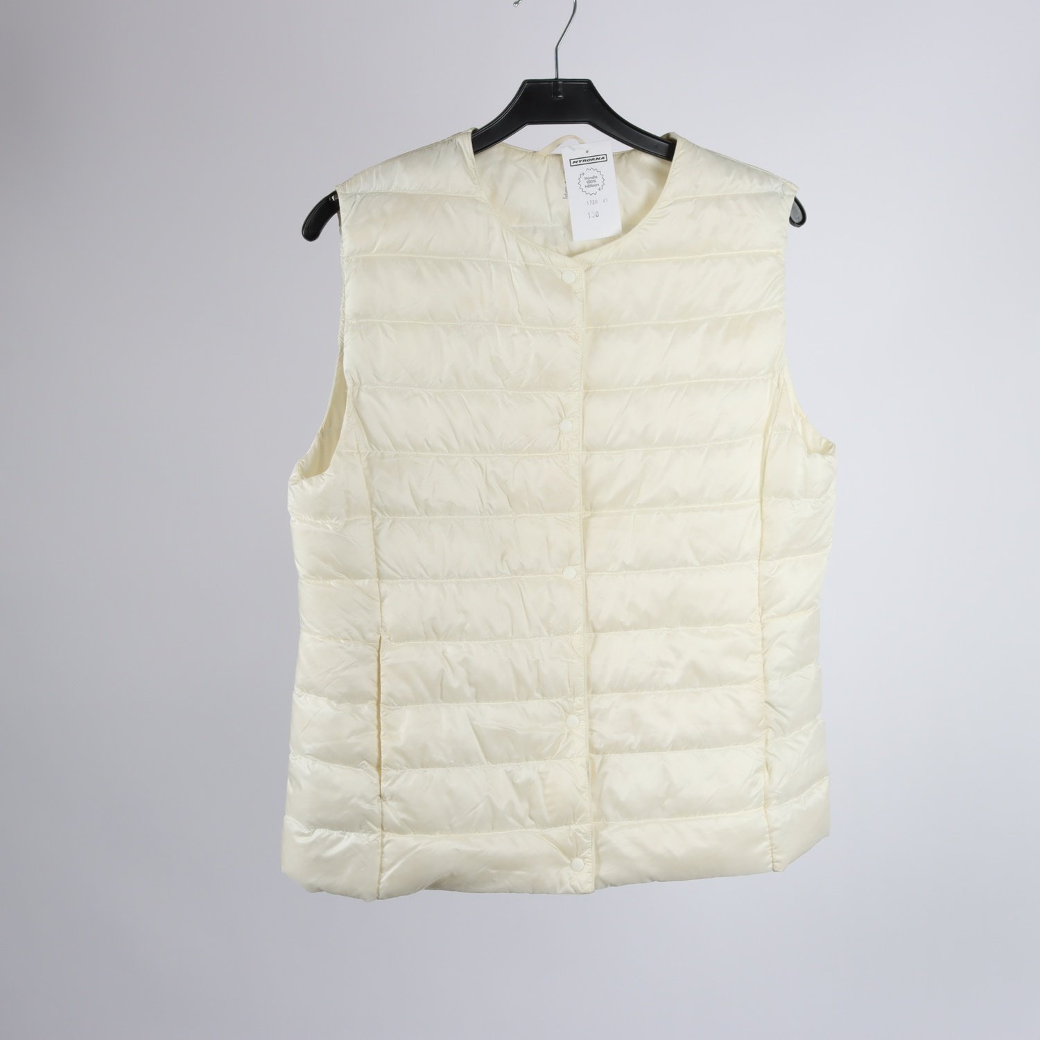 Dunväst, Uniqlo, offwhite, stl. M
