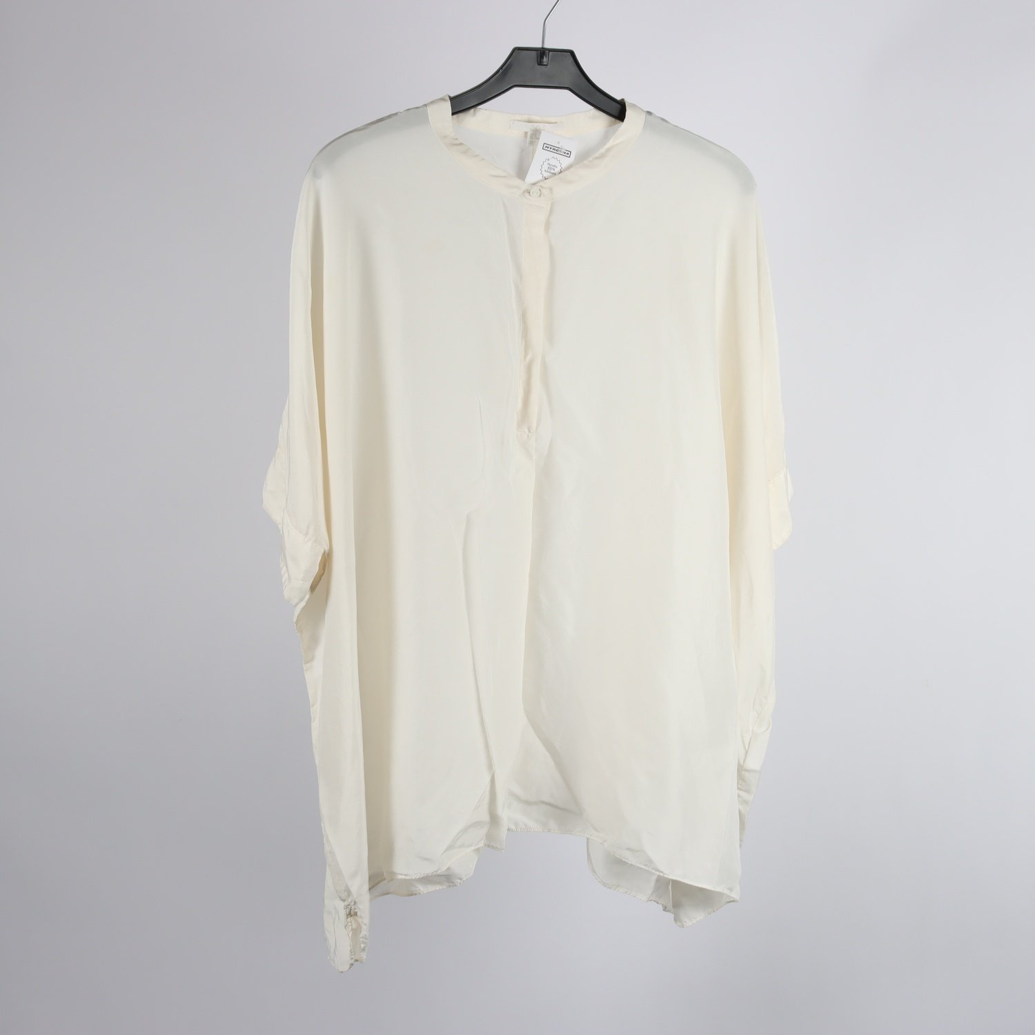 Sidenblus, COS, vit, 100 % siden, stl. M