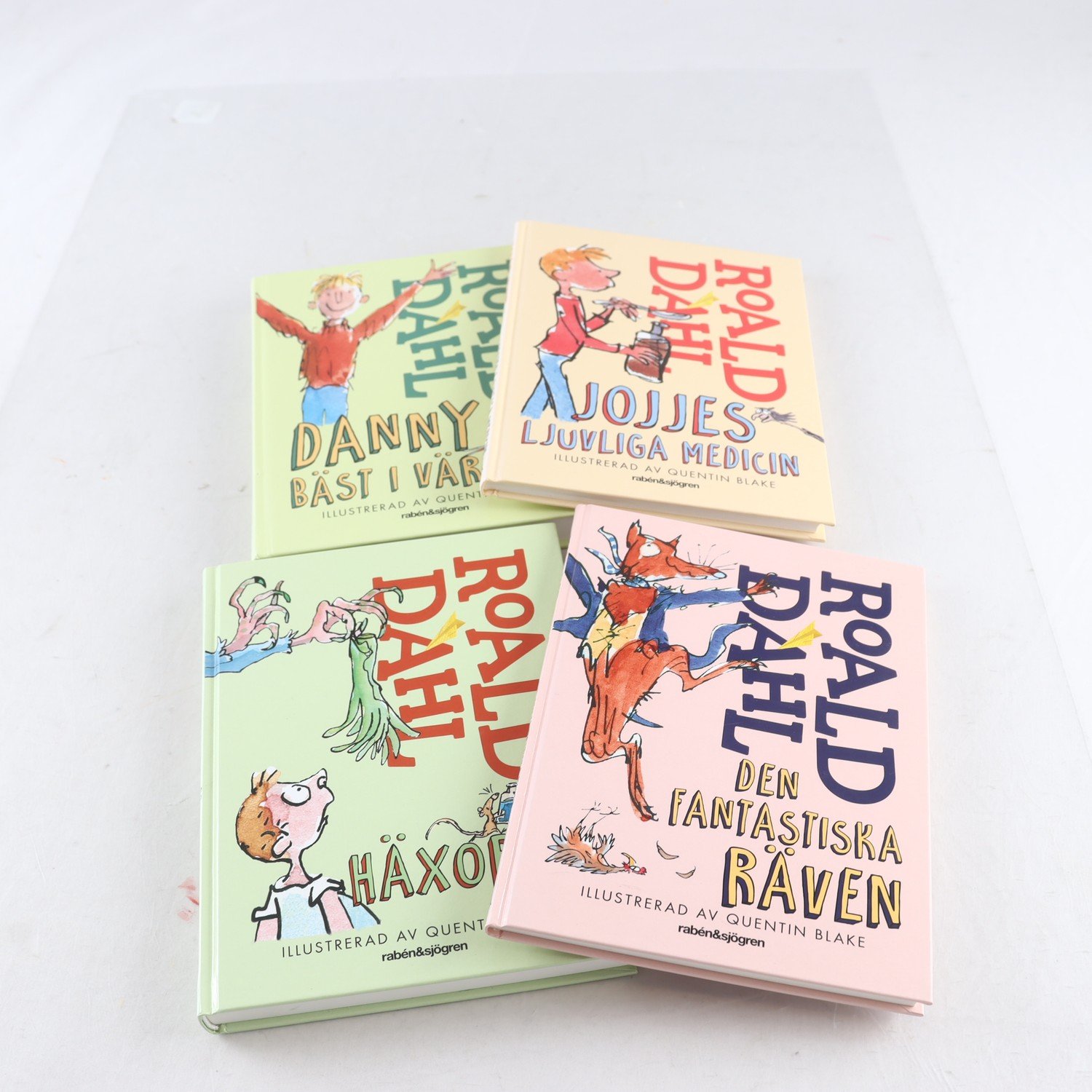 Roald Dahl, bokpaket med 4 volymer