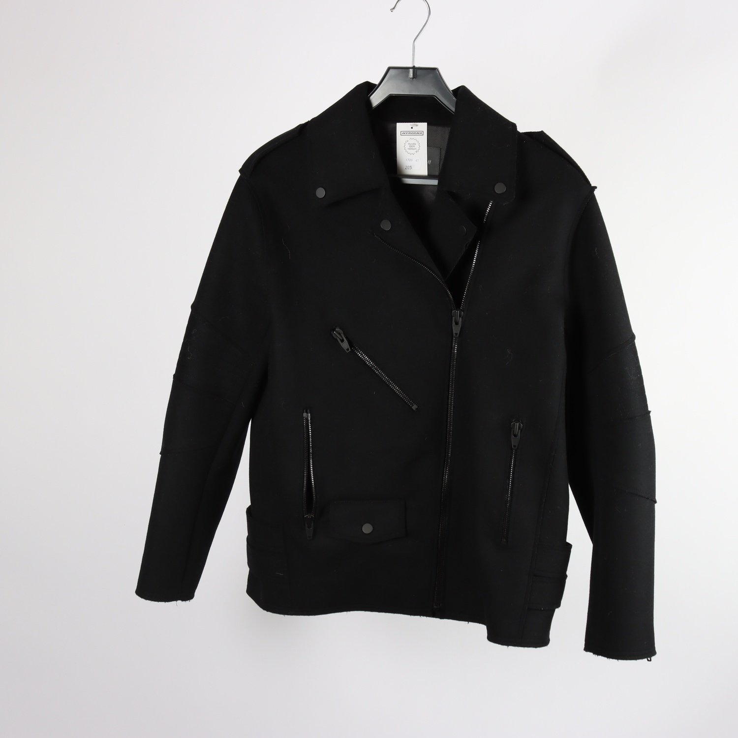 Bikerjacka, Alexander Wang x H&M, svart, 68% ull, stl. 36