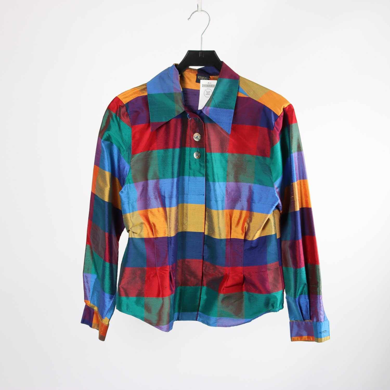 Blus, Kriss, multi, rutig, stl. 38