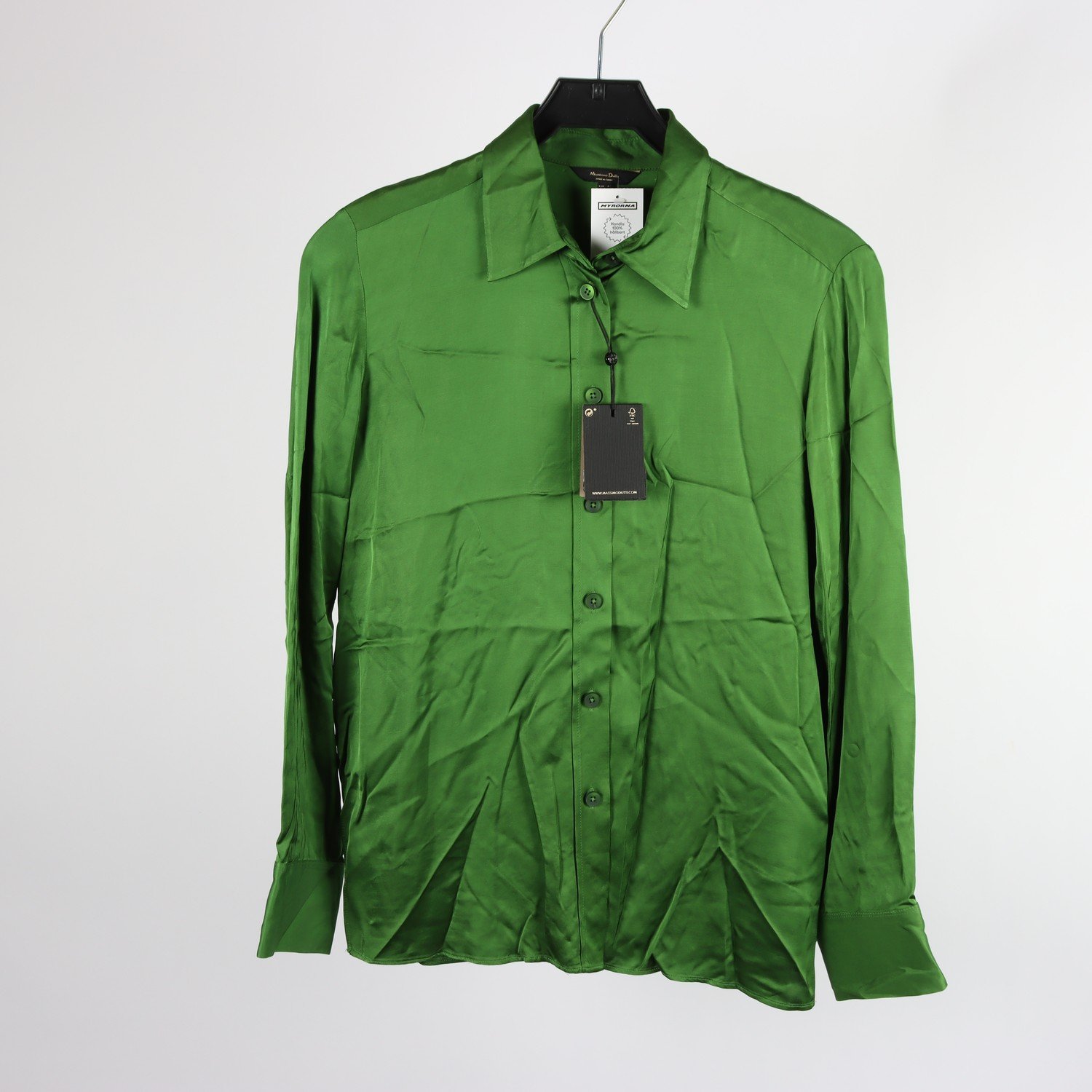 Blus, Massimo Dutti, grön, stl. S