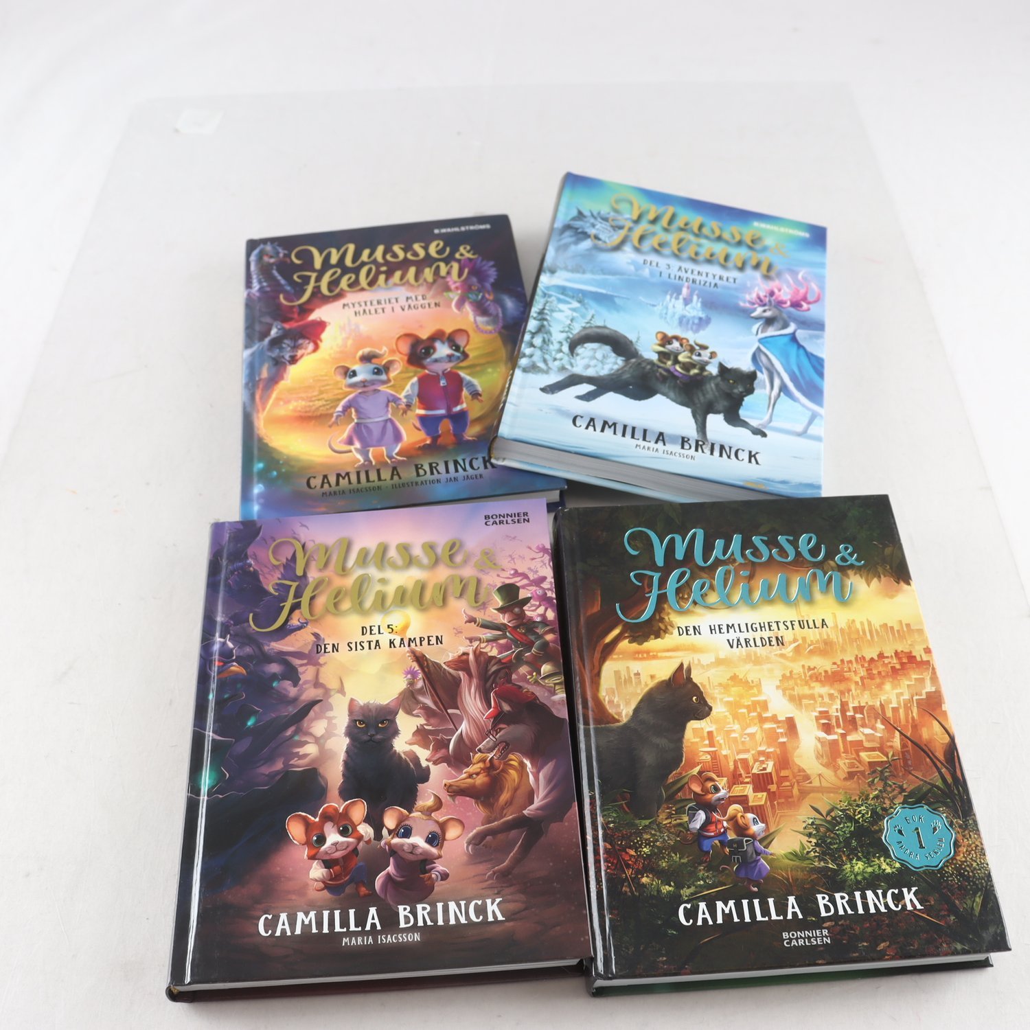 Musse & Helium, Bok 1, 3 & 5 i första + Bok 1 i andra serien