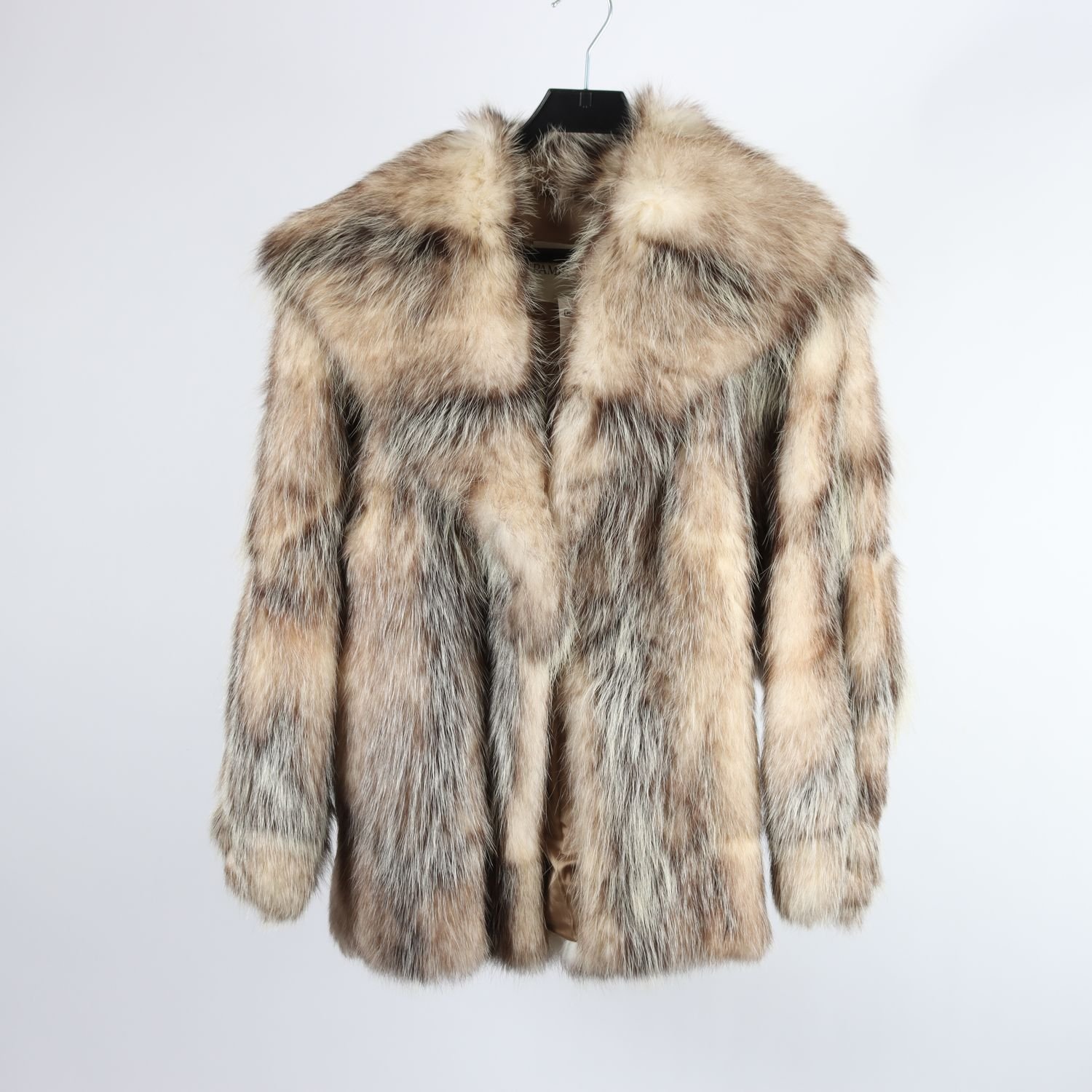 Pälsjacka, Pamir Päls, brun, beige stl ca. XS