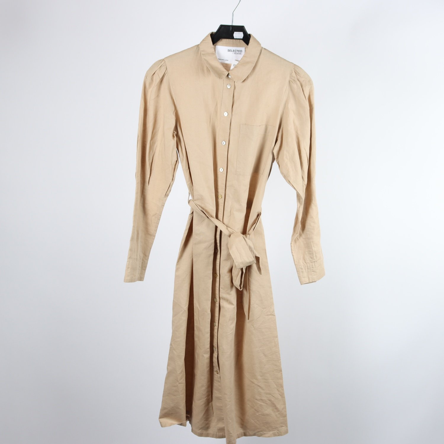 Klänning, Selected Femme, beige, stl. 34
