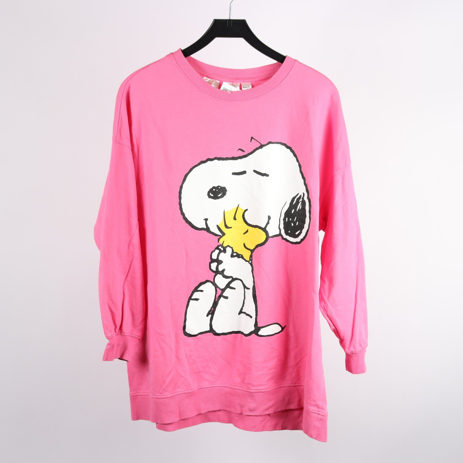 Sweatshirt, H&M x Peanuts, Snobben, rosa, stl. L