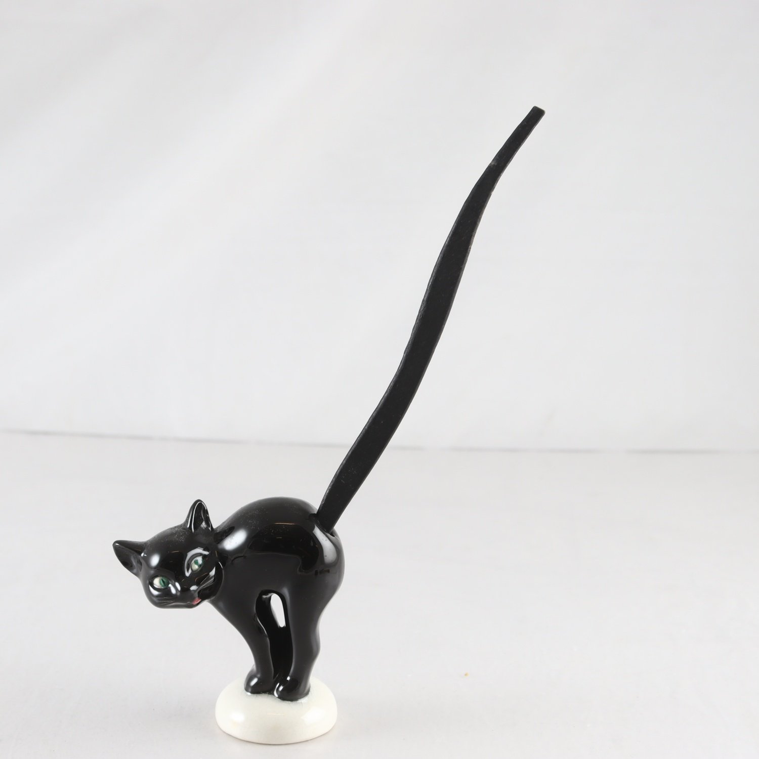 Figurin, porslin & trä, katt, Goebel