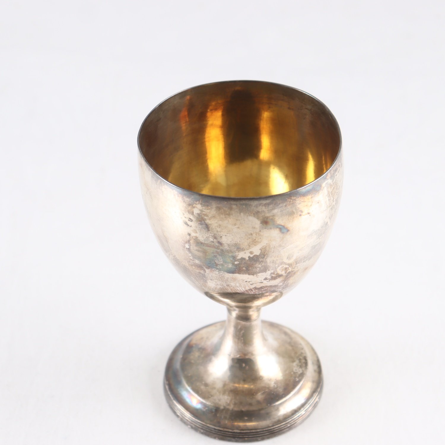 Pokal, silver, gående lejon