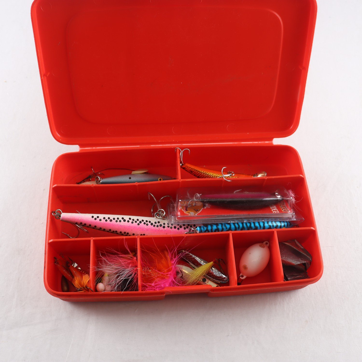 Fiskedrag, blandade sorter.