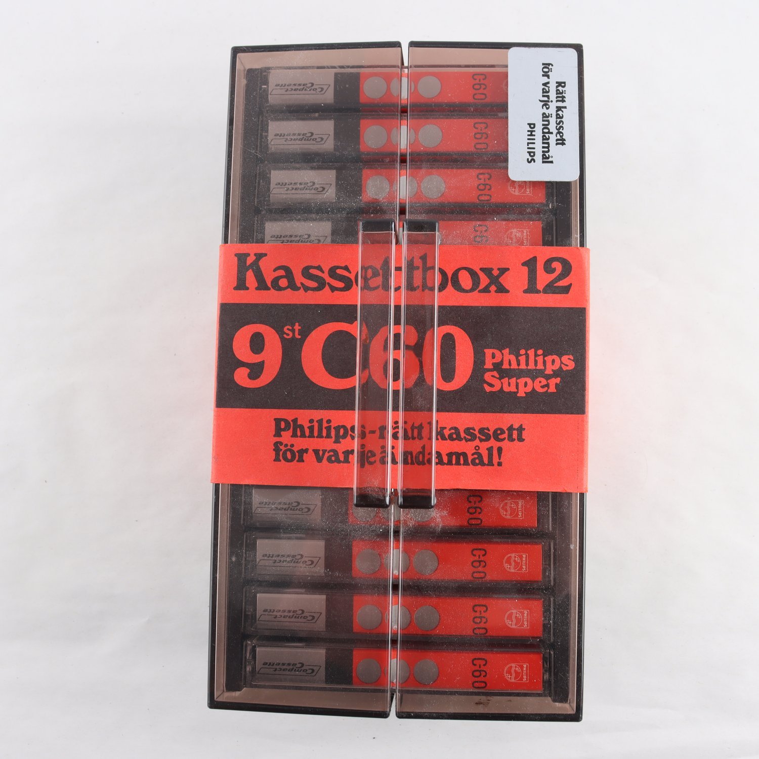 Kasettbox, 9 st. Philips C60