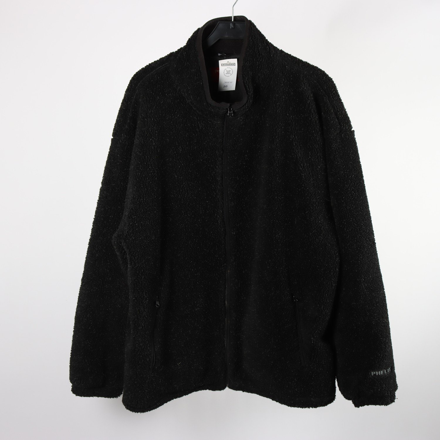 Pile jacka, Phelix, mörkgrå, fodrad, teddy, stl. XXL