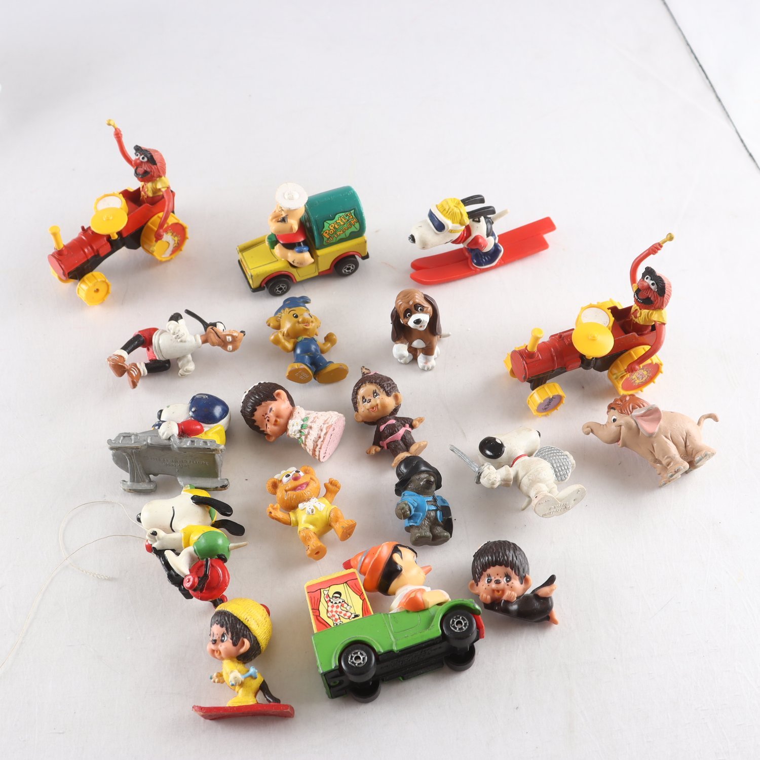 Figurer, Tecknade figurer, blandat, vintage.