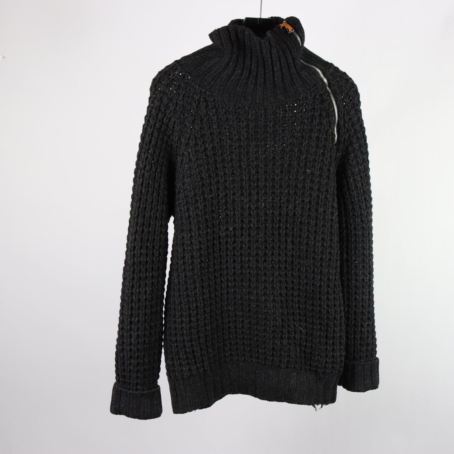 Stickad tröja, Nudie Jeans, grå, 100% ull, stl. M