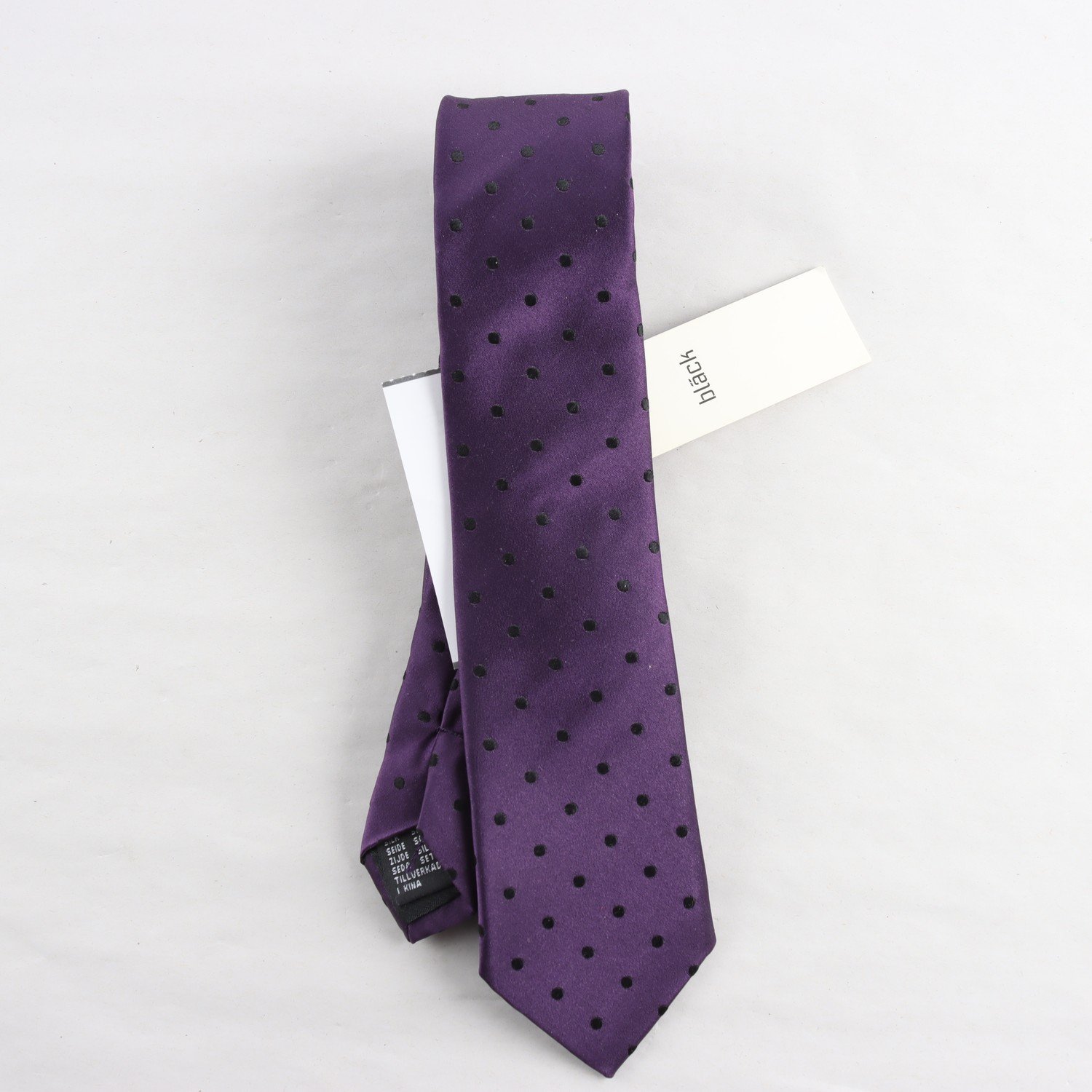 Slips, Bläck, lila, prickig