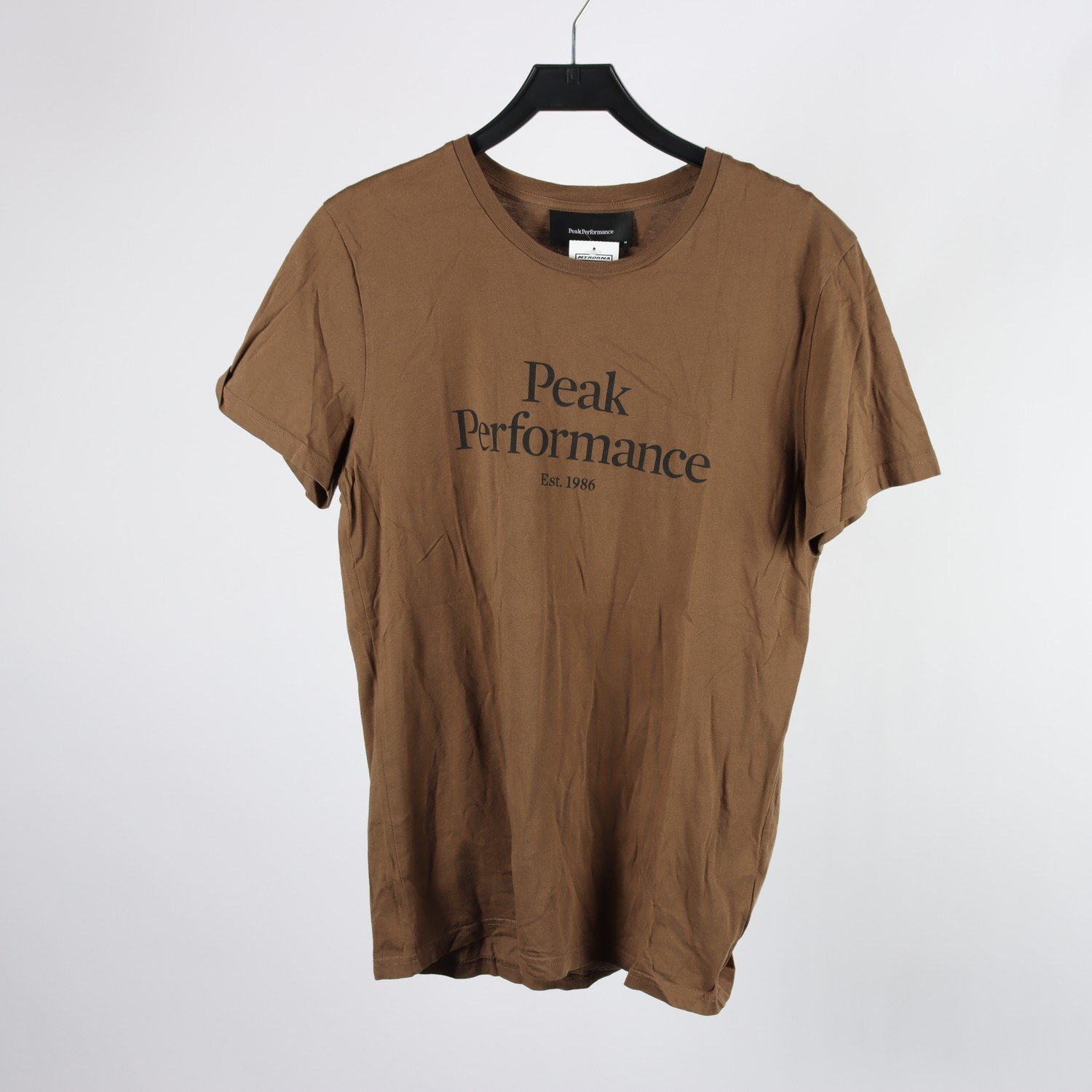 T-shirt, Peak Performance, brun, stl. M