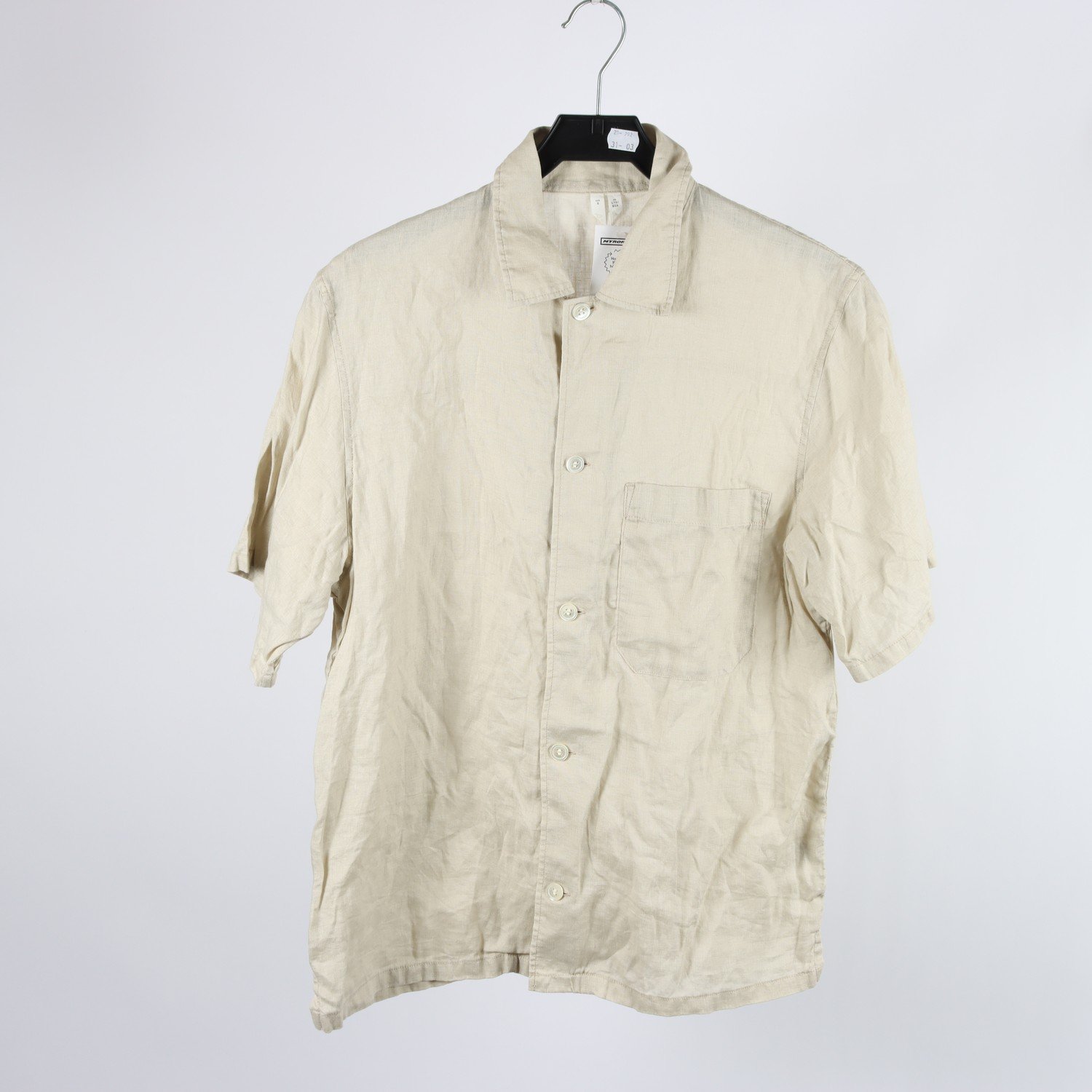 Skjorta, Arket, beige, 100% lin, stl. S