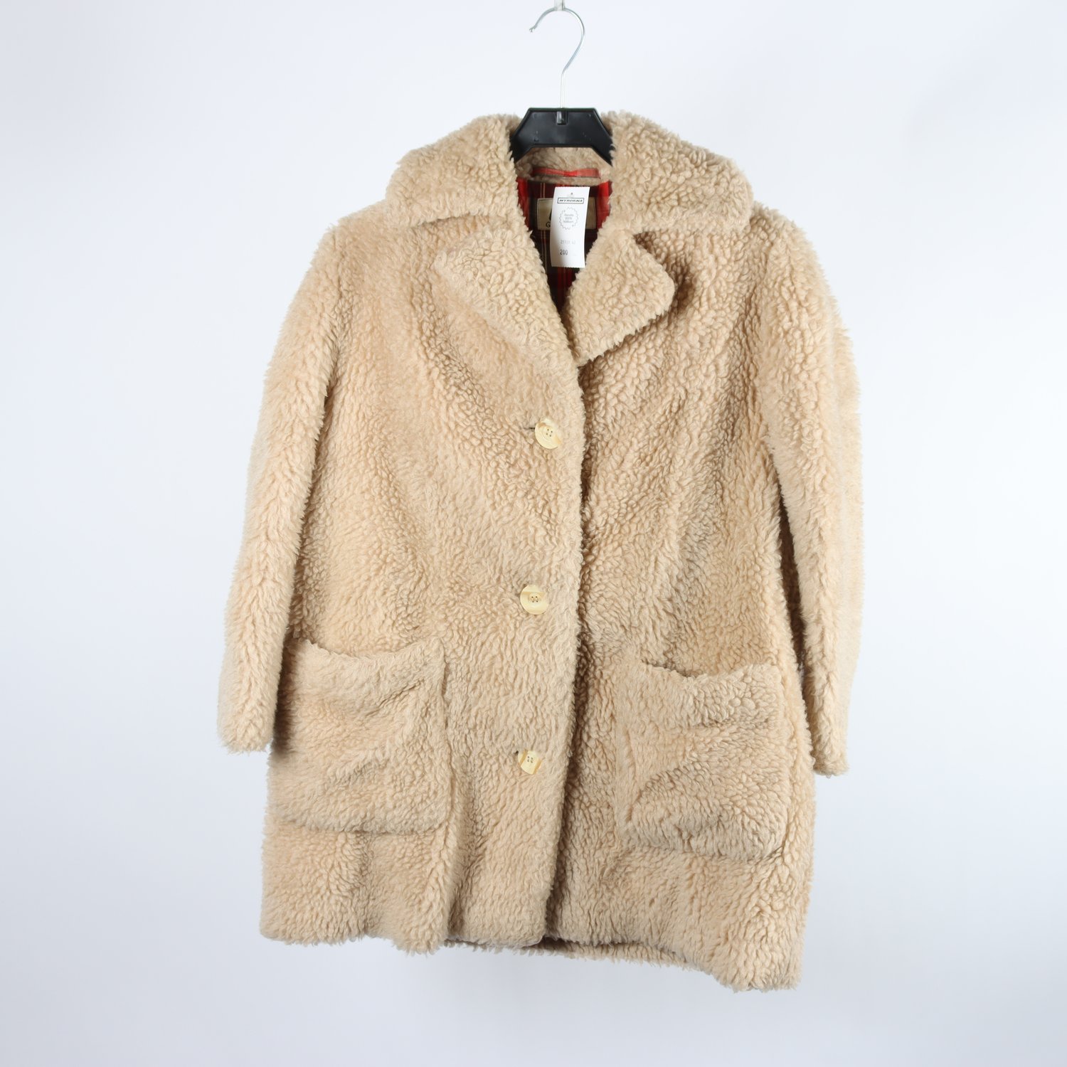 Sherling jacka, Eklunds, Gamlestadens Lucky, vintage beige, stl. (38)
