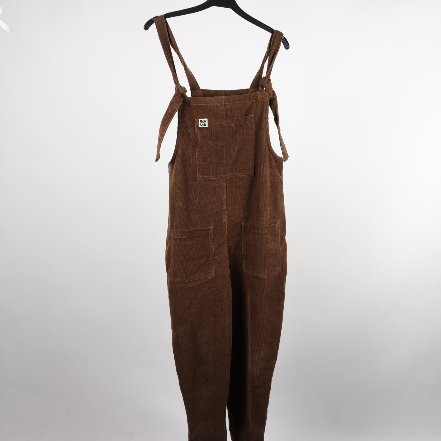 Overall, Lucy Yak, brun, manchester, stl. 10L (36-38)