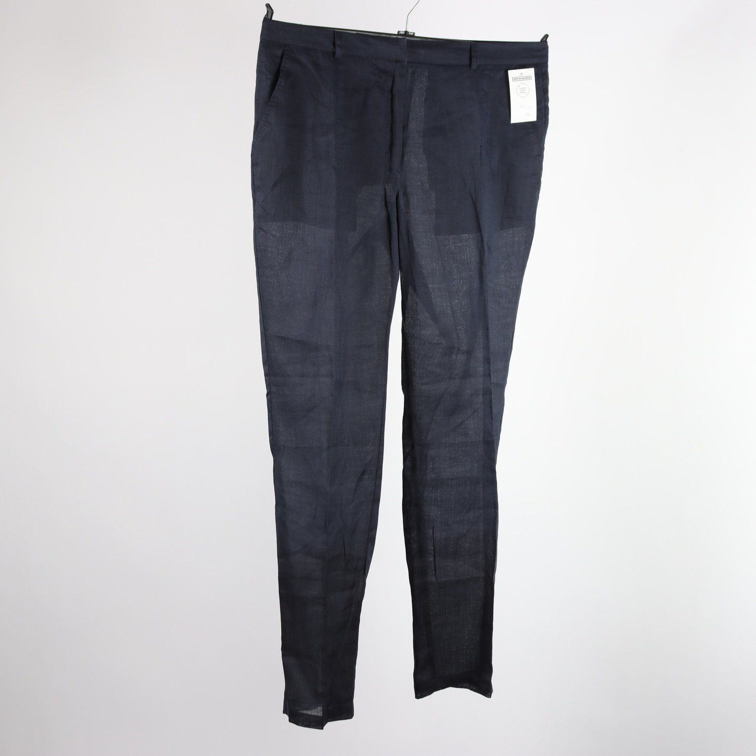 Byxor, Cerruti, blå, 100% linne, stl. 46