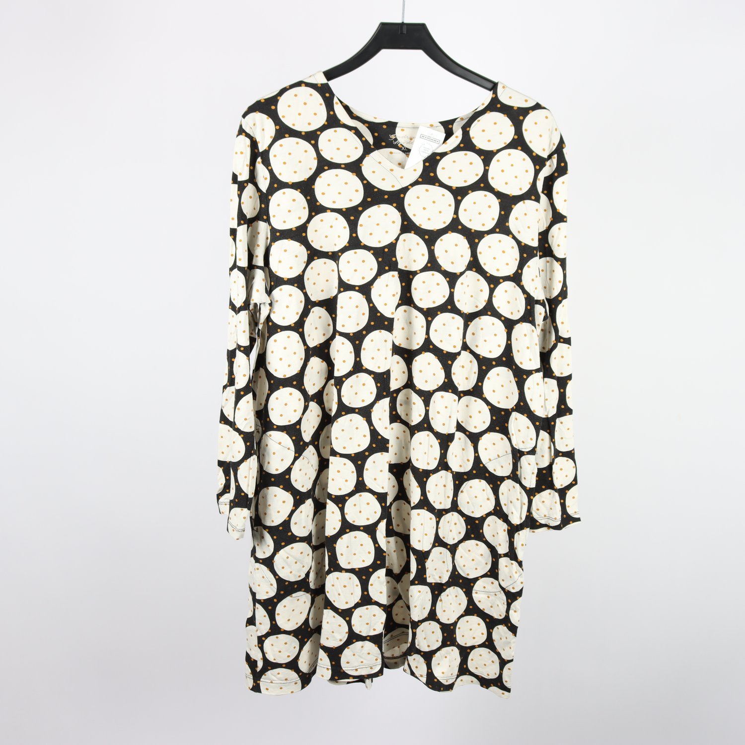 Klänning, Gudrun Sjödén, svart, offwhite, stl. XL