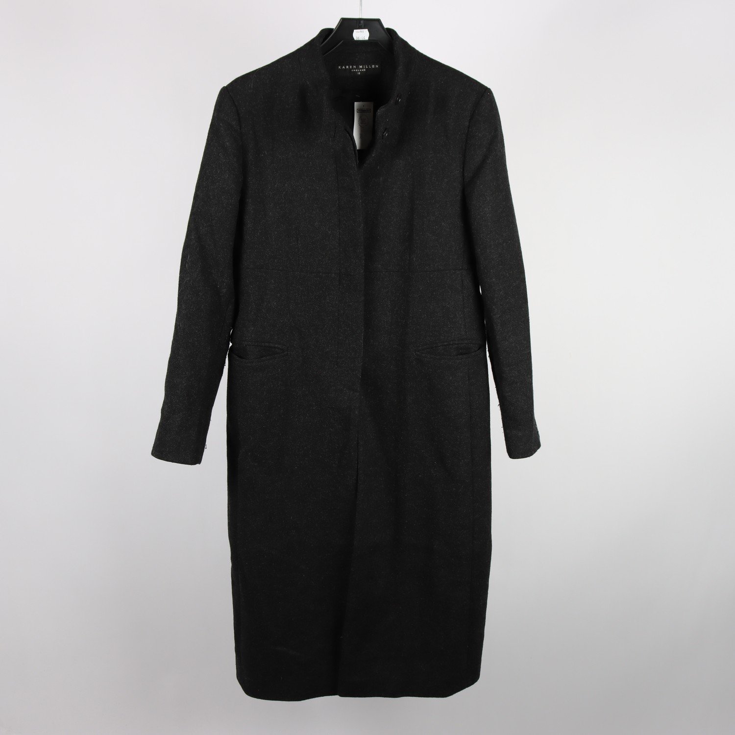 Vinter kappa, Karen Millen, grå, stl. 12 (M)