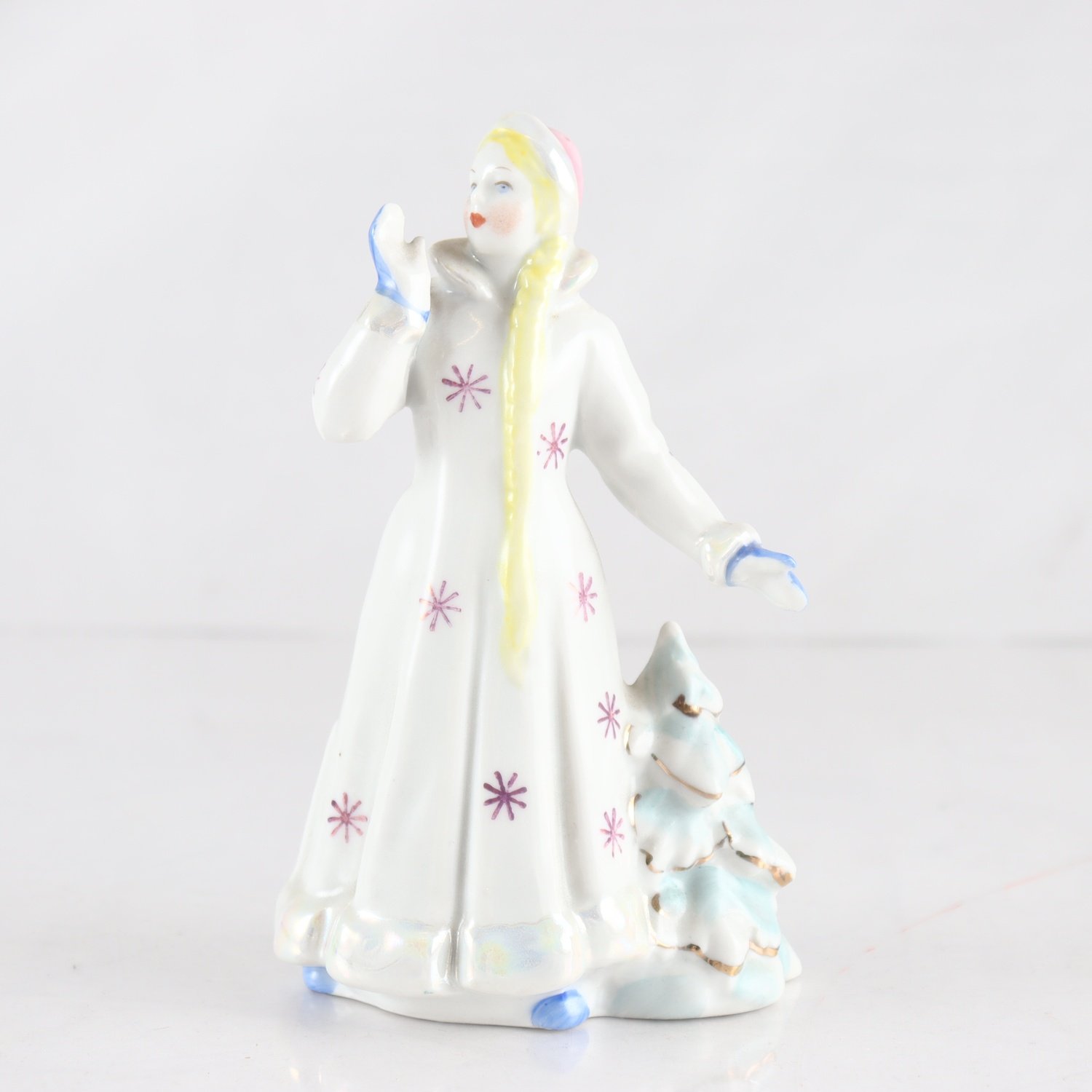 Figurin, porslin, snöflickan, Dulevo porslinsfabrik