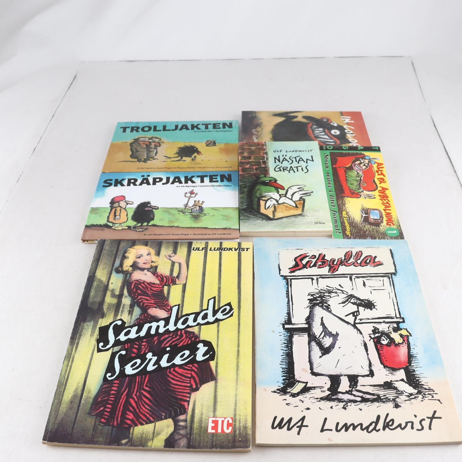 Ulf Lundkvist, bokpaket med 7 volymer