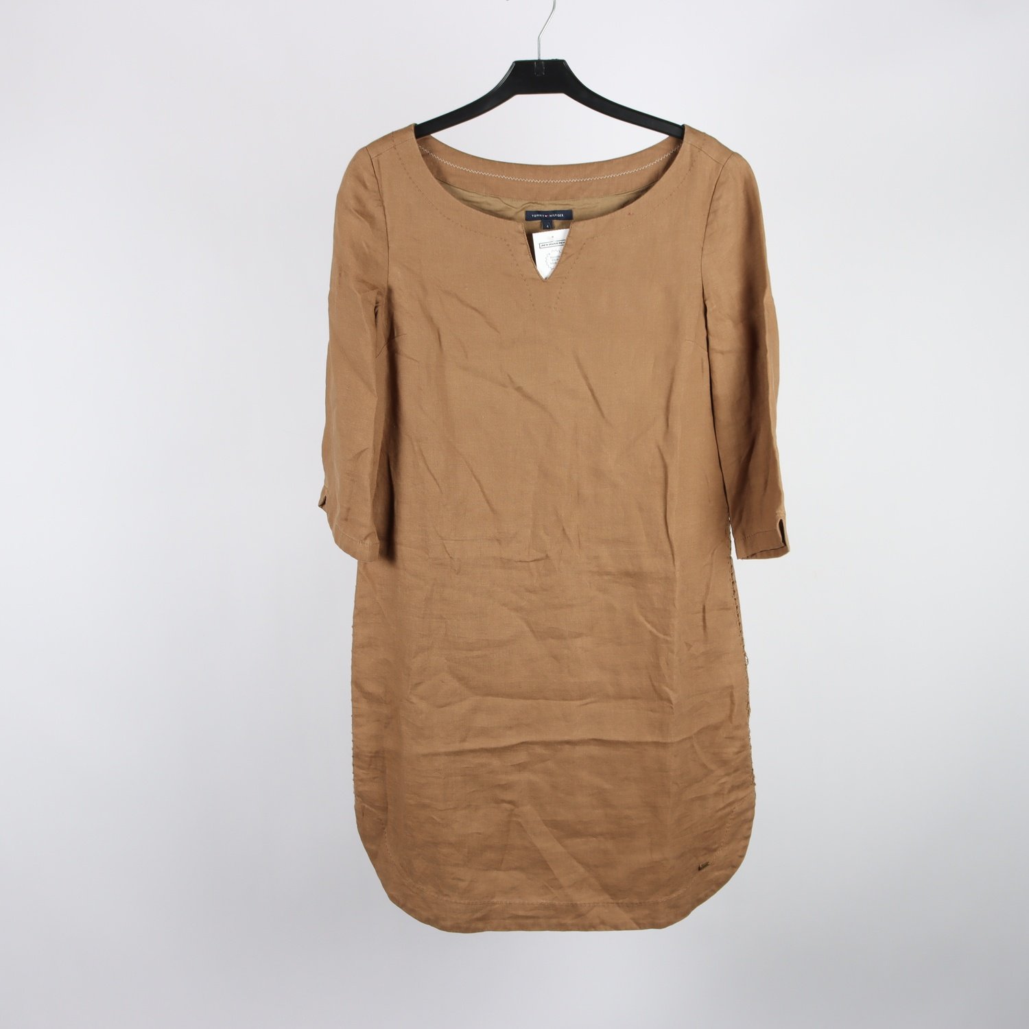Klänning, Tommy hilfiger, brun, stl. 4 (XS)