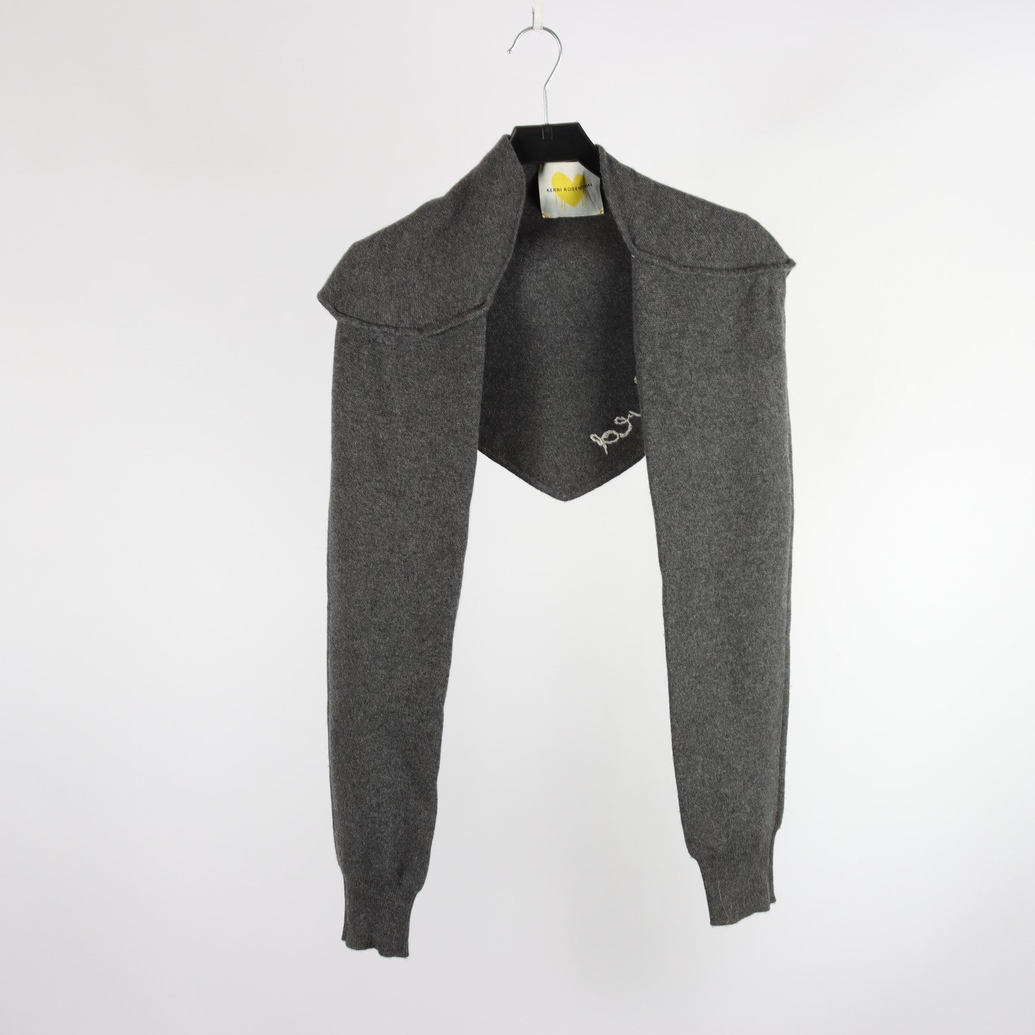 Kofta, Kerri Rosenthal, grå, cashmere, stl. one size.