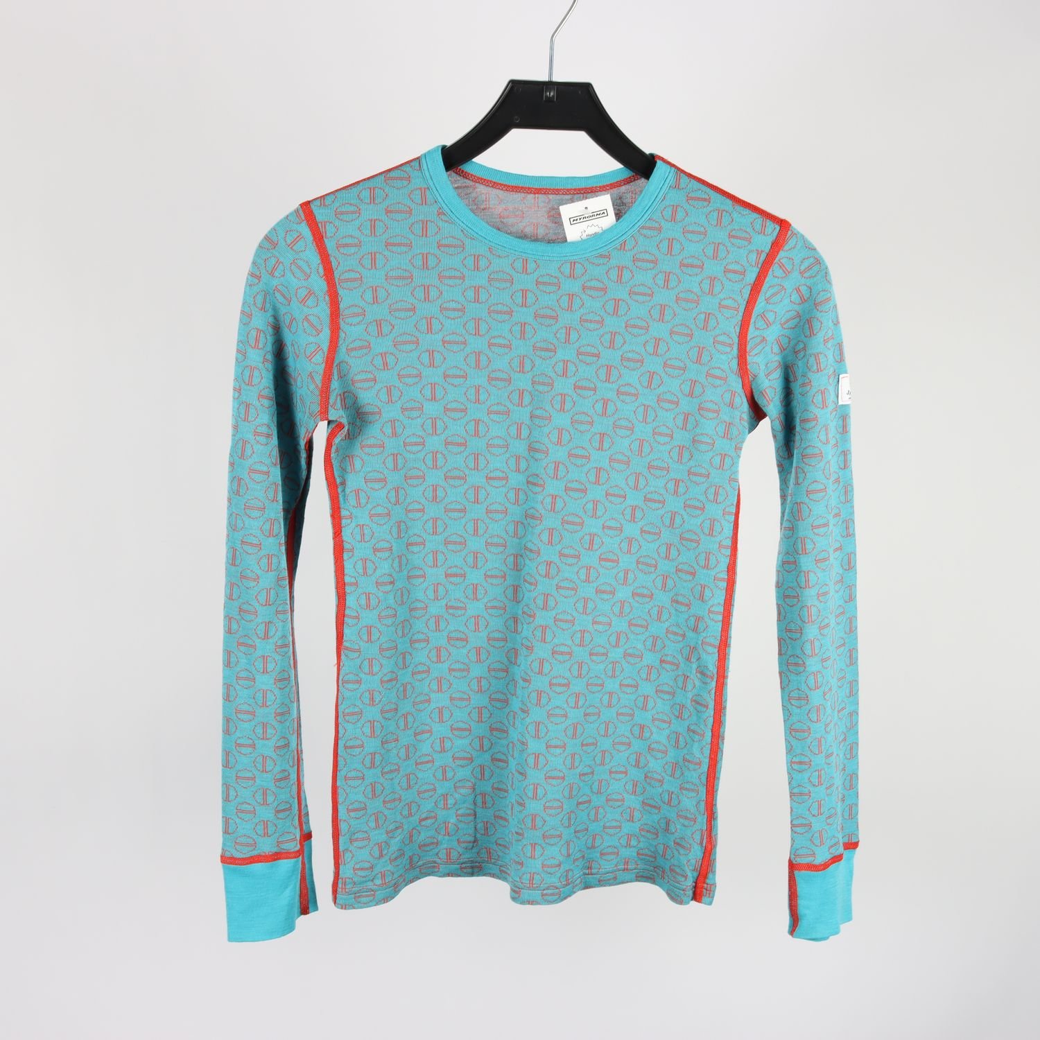 Underställströja, Janus, blå, orange, 80% ull, stl. S