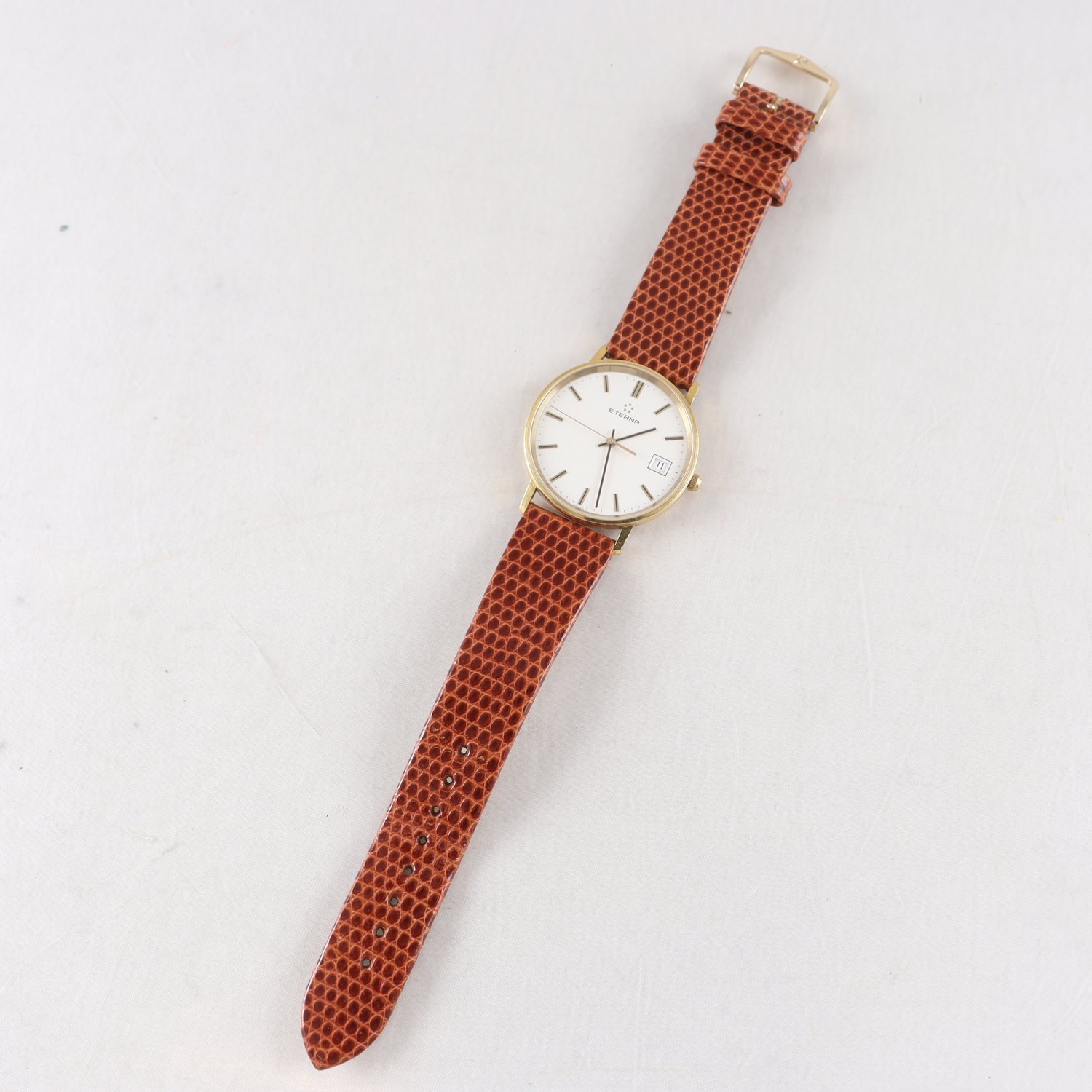 Armbandsur, guld 18K, Eterna, quartz