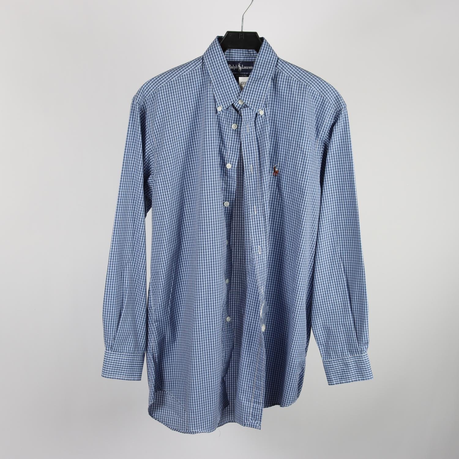 Skjorta, Ralph Lauren, rutig, blå, stl. 15 1/2/33