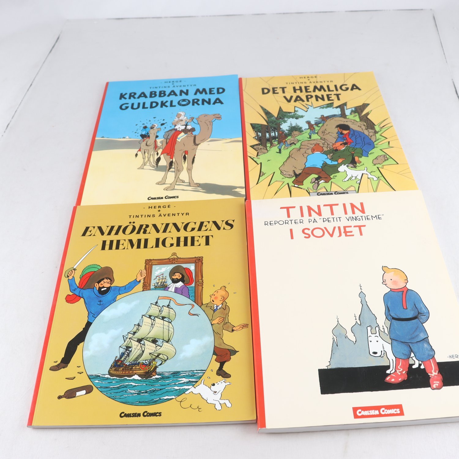 Hergé, Tintins äventyr, 4 album, utgivna 2011-2014