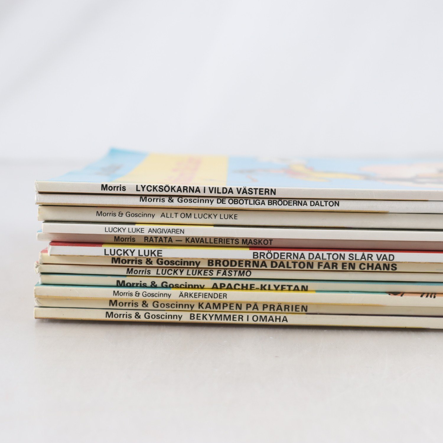 Lucky Luke, paket med 12 album