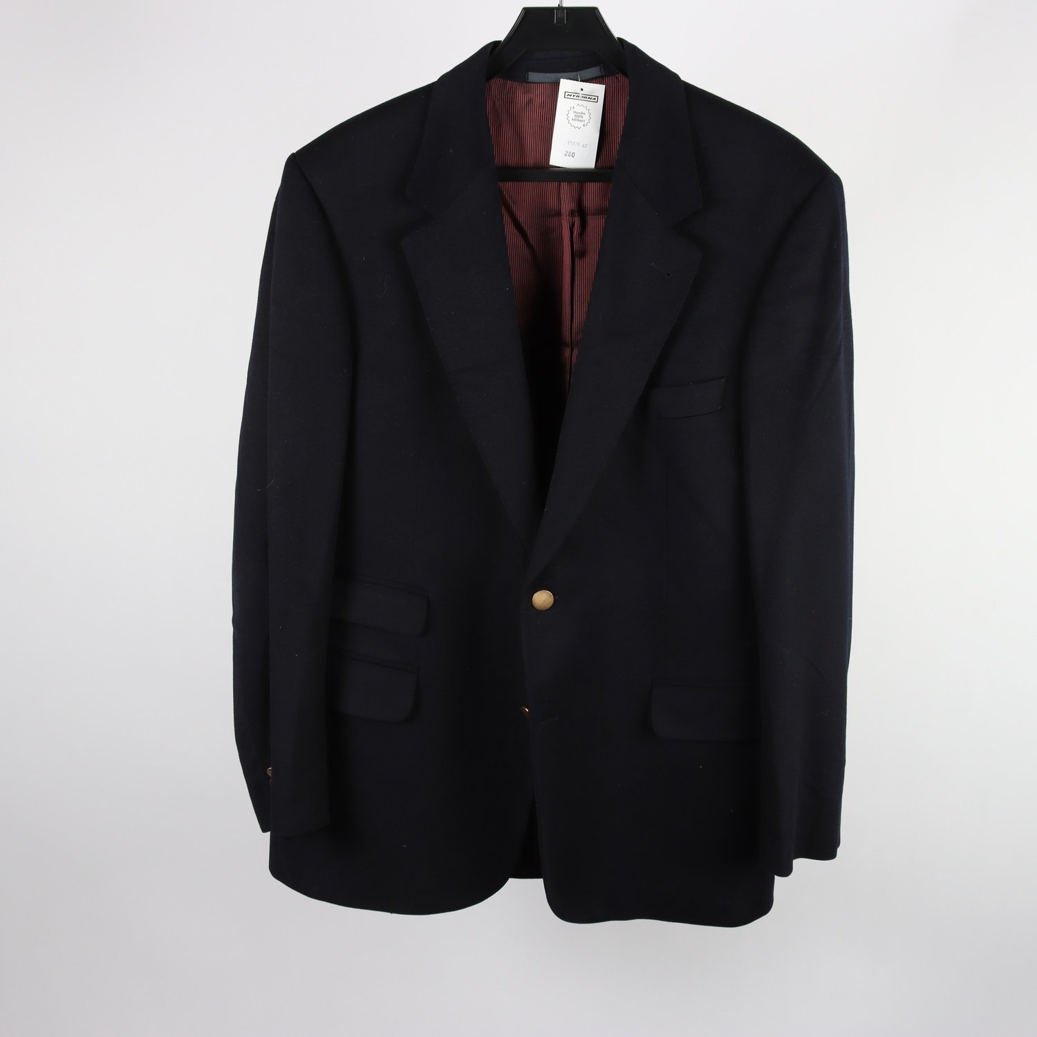 Kavaj, Eduard Dressler, blå, 85% ull, 15% cashmere, stl. 52