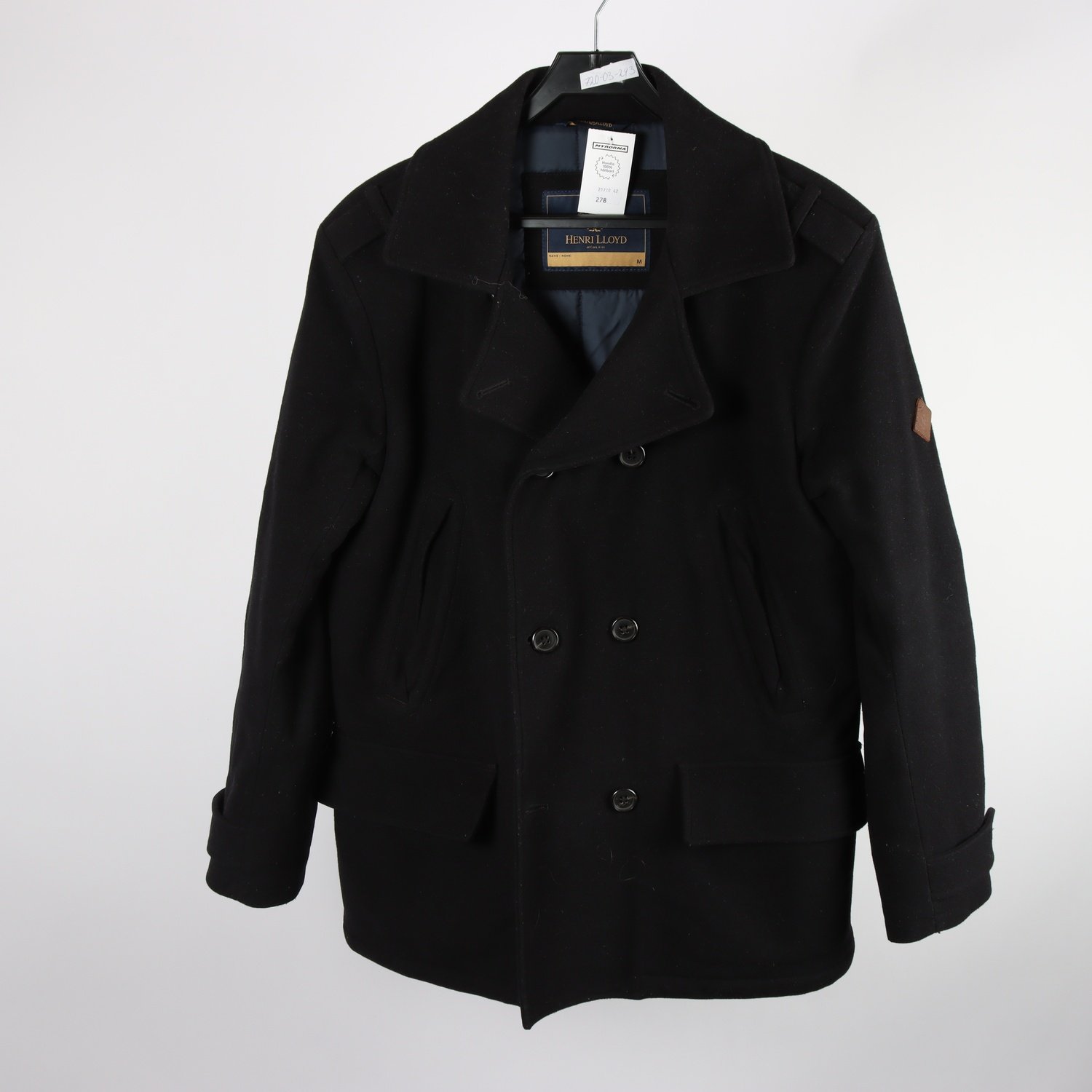 Jacka, Henri Lloyd, svart, 80% ull, stl. M