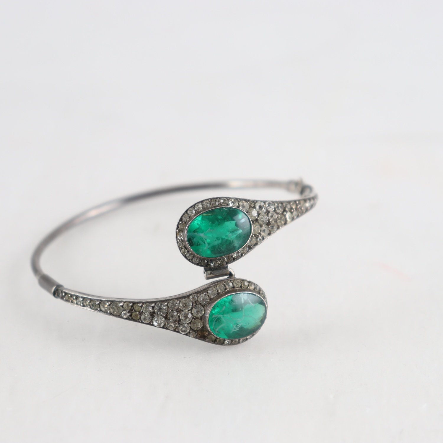 Armring, Silver, Stenar, Brv: 18,6 g