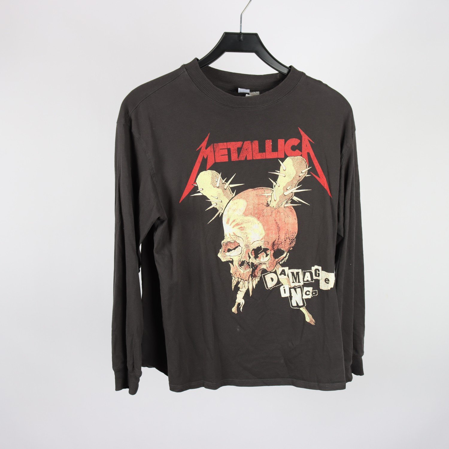Långärmad T-shirt, Metallica, grå, stl. XS